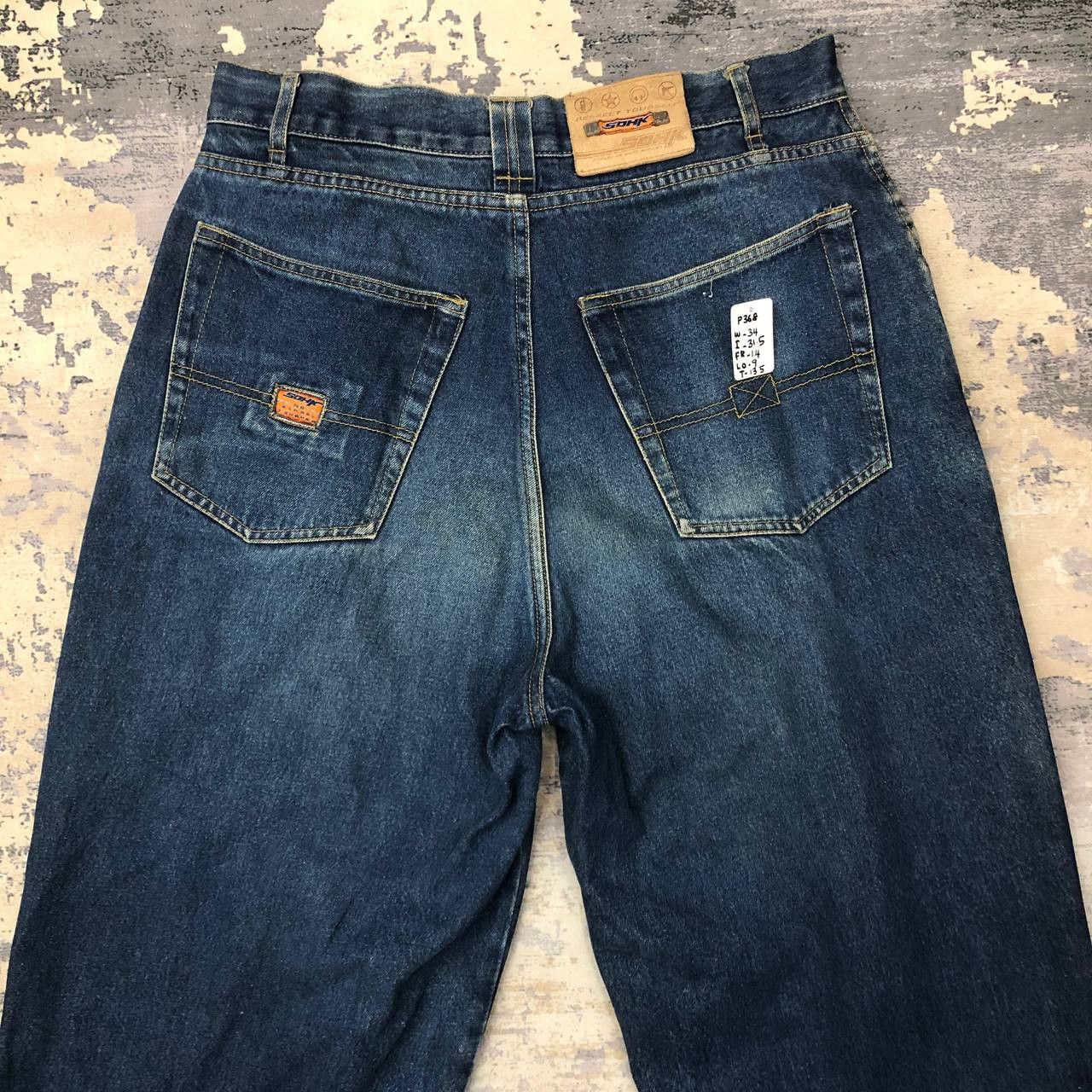 Japanese Brand P368 90s SCHOOL OF HARDKNOCKS BAGGY HIPHOP JEANS Size US 34 / EU 50 - 4 Thumbnail