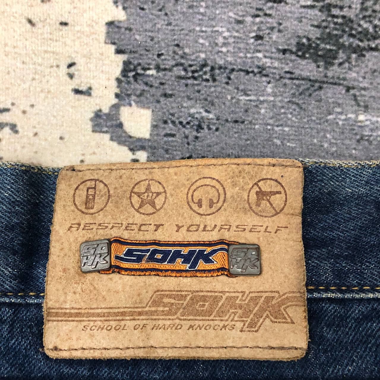 Japanese Brand P368 90s SCHOOL OF HARDKNOCKS BAGGY HIPHOP JEANS Size US 34 / EU 50 - 5 Thumbnail