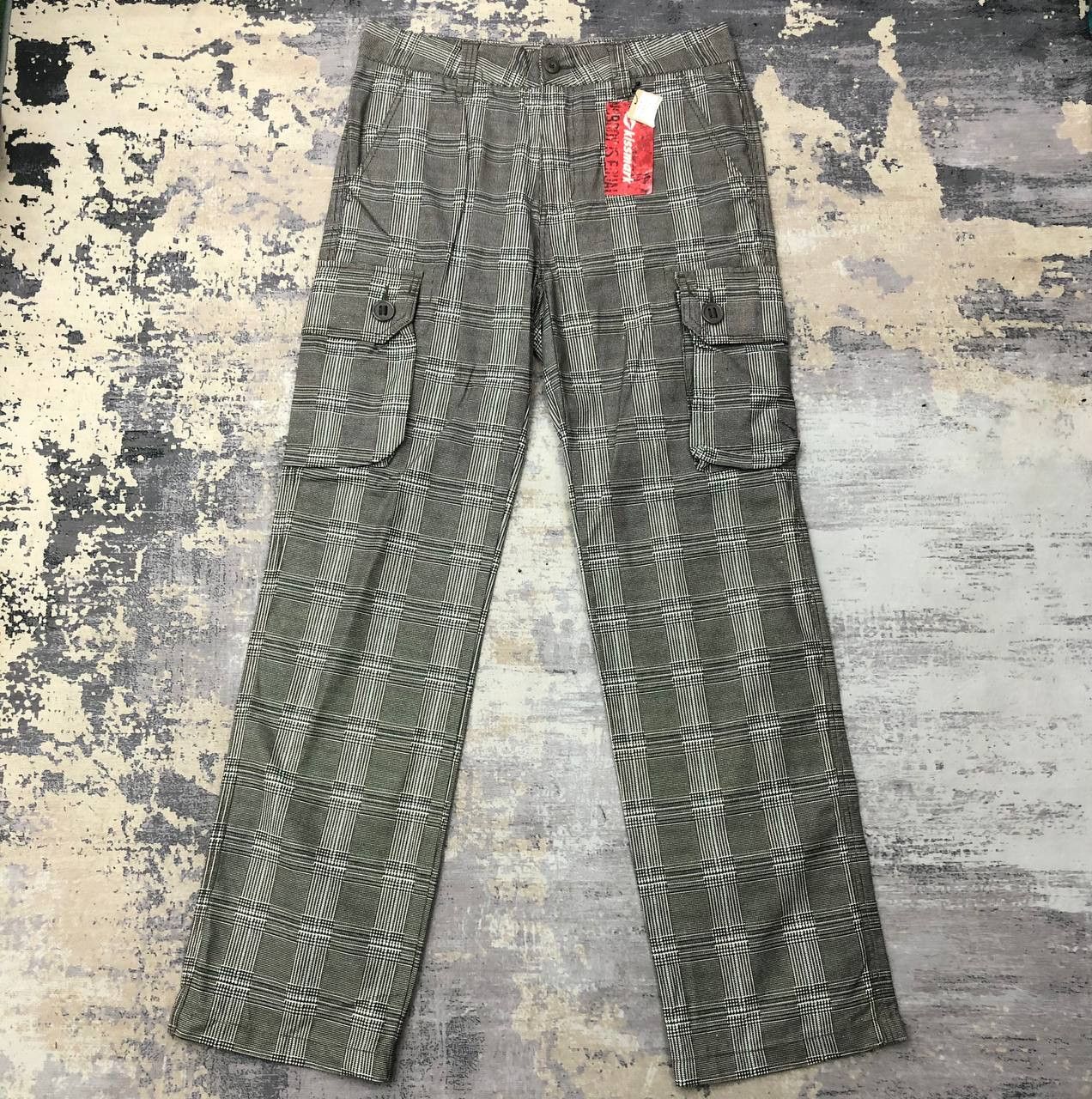 Japanese Brand P357 KISSMARK TARTAN CARGO PANTS Size US 34 / EU 50 - 1 Thumbnail
