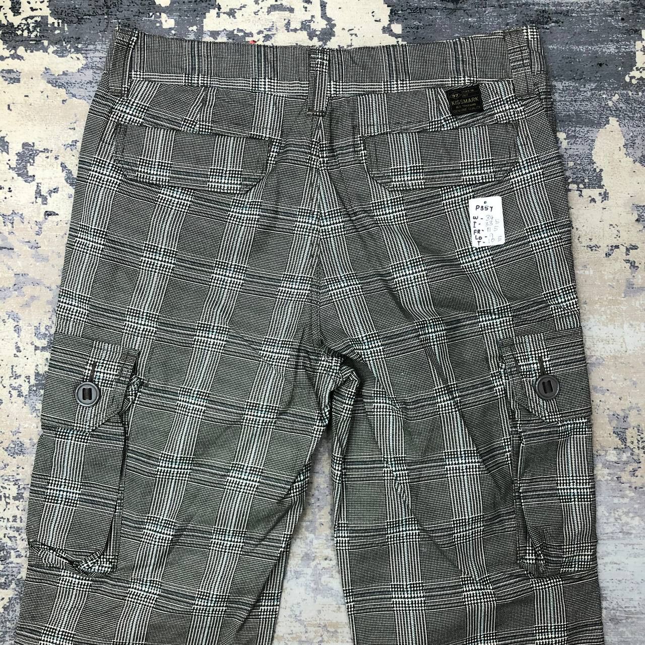Japanese Brand P357 KISSMARK TARTAN CARGO PANTS Size US 34 / EU 50 - 4 Thumbnail