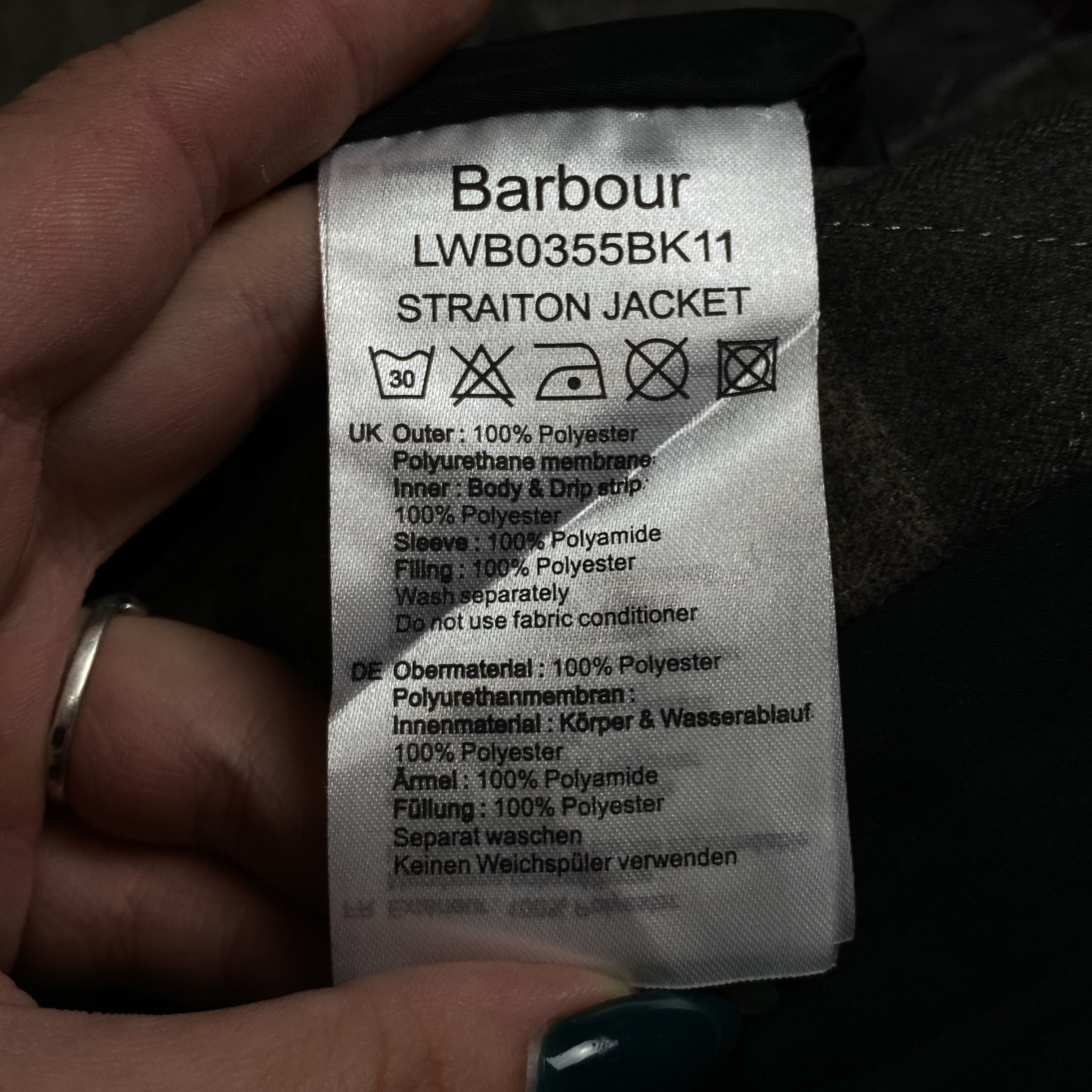 Barbour Womens Waterproof Jacket Barbour Tartan Winter Size UK 16 Size XL / US 12-14 / IT 48-50 - 6 Thumbnail