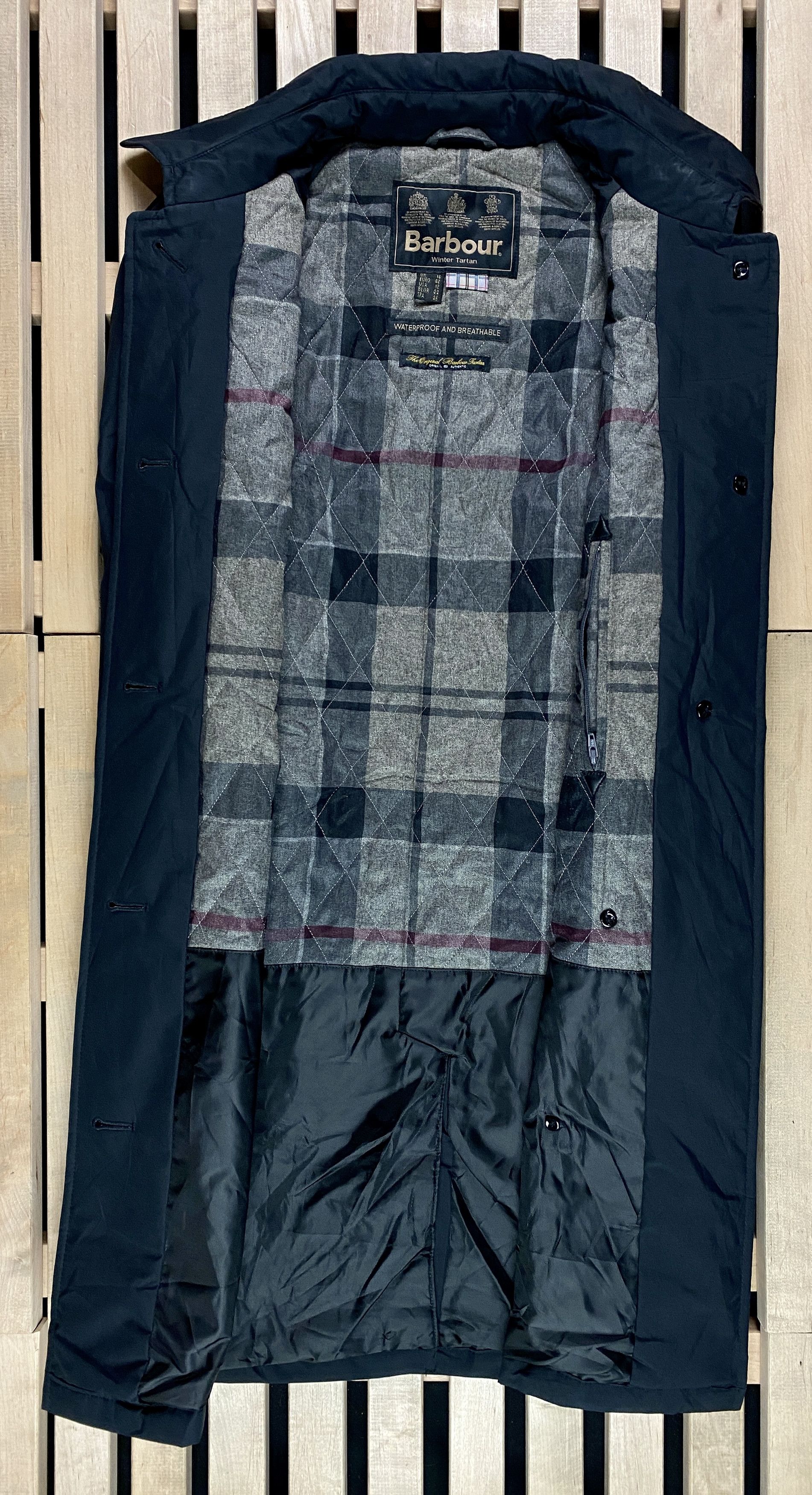 Barbour Womens Waterproof Jacket Barbour Tartan Winter Size UK 16 Size XL / US 12-14 / IT 48-50 - 4 Thumbnail
