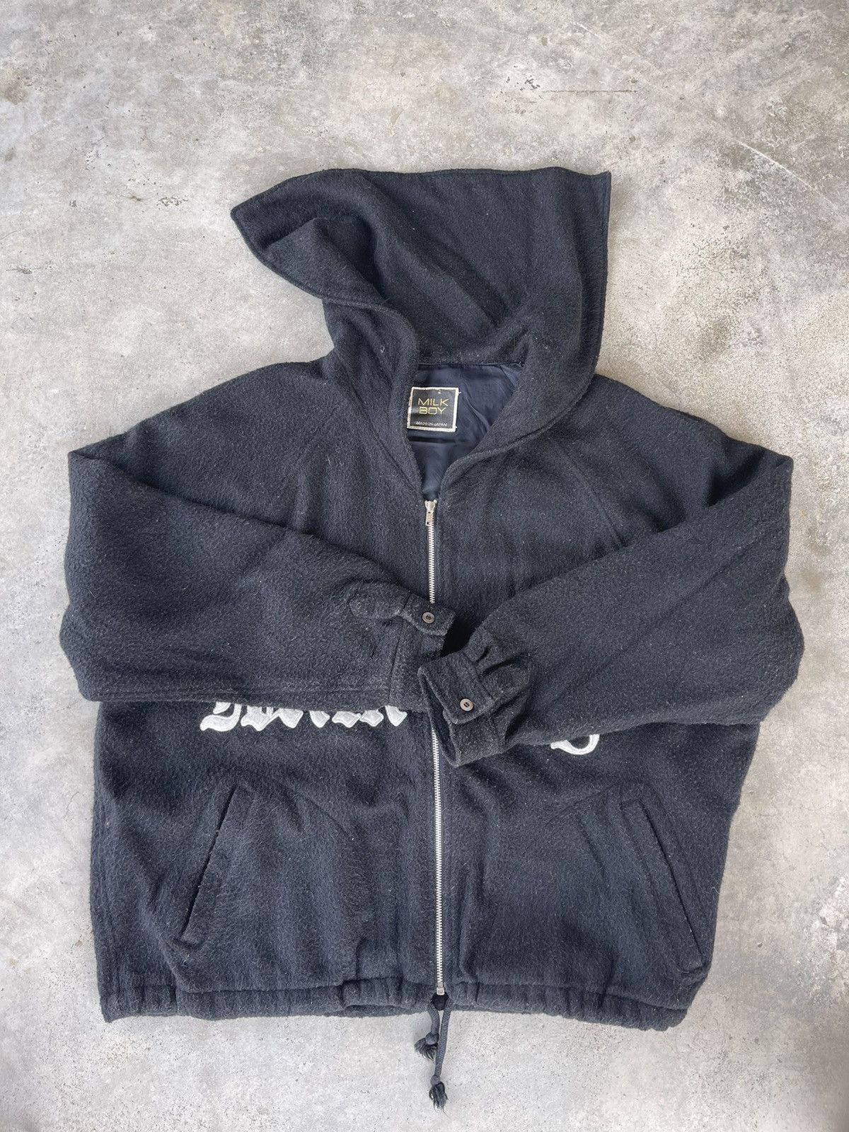 Beauty Beast × Japanese Brand 90s Milkboy japan number 2 backhit spellout cropped jacket Size US M / EU 48-50 / 2 - 6 Thumbnail