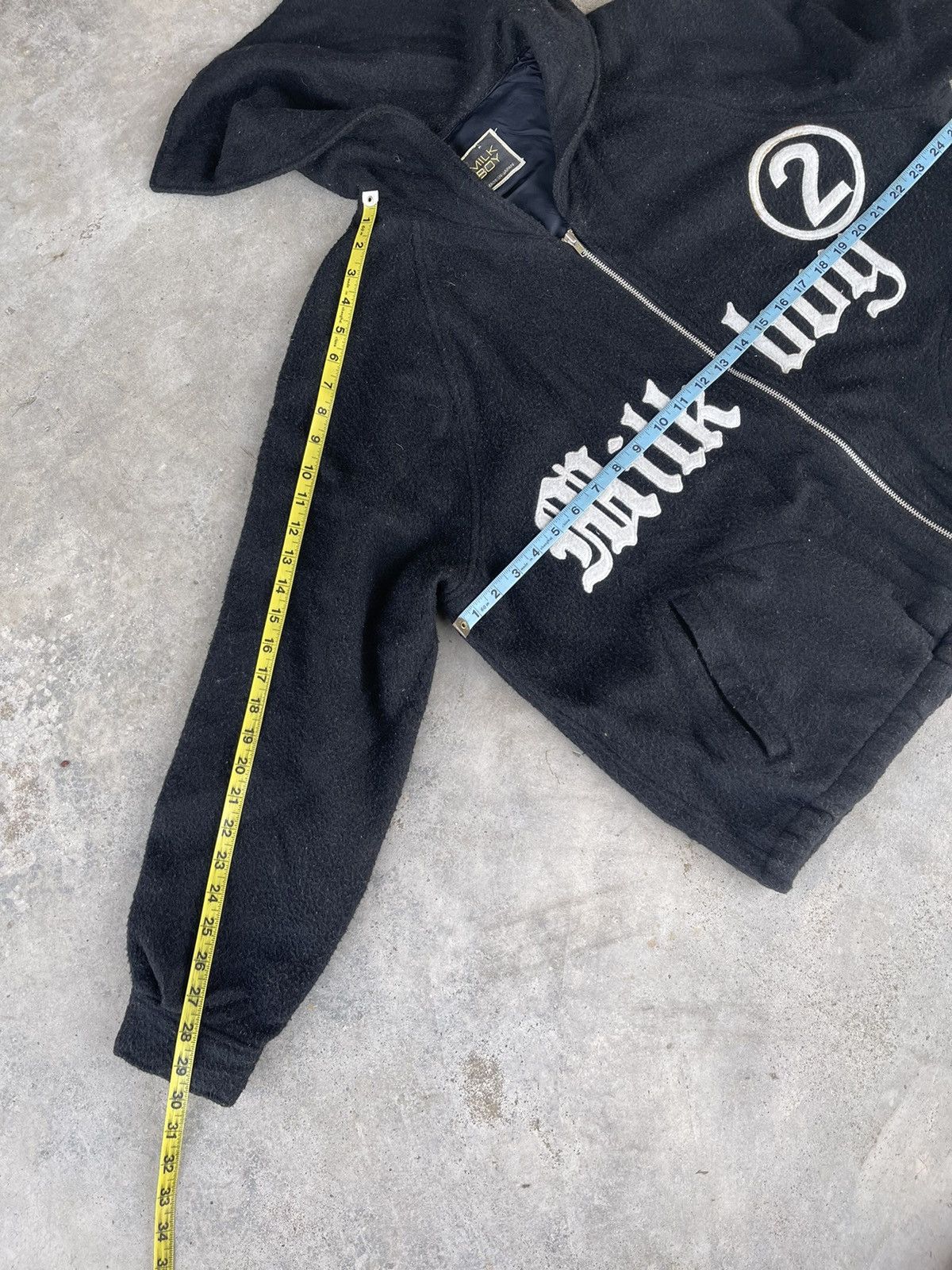 Beauty Beast × Japanese Brand 90s Milkboy japan number 2 backhit spellout cropped jacket Size US M / EU 48-50 / 2 - 10 Thumbnail