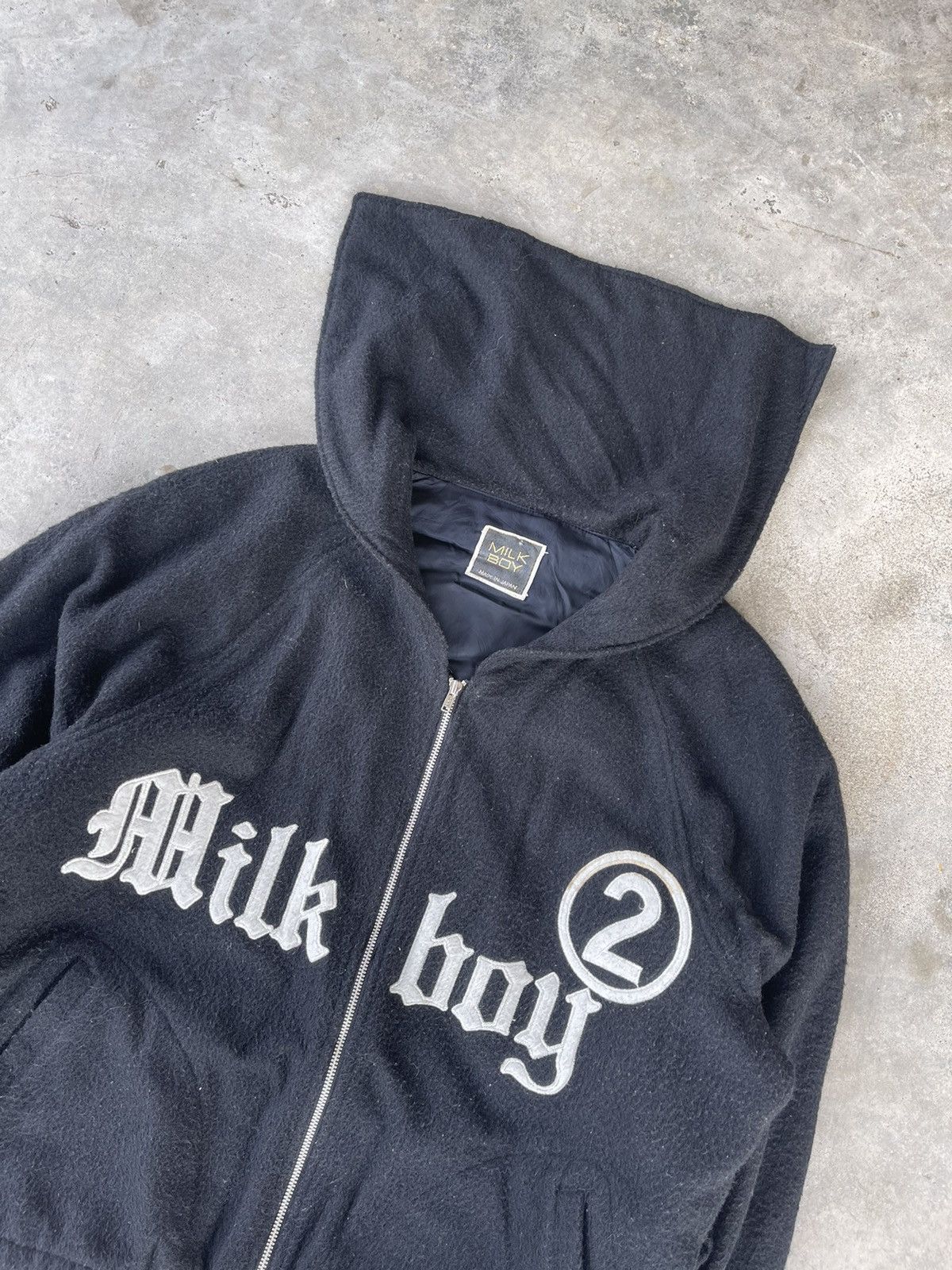 Beauty Beast × Japanese Brand 90s Milkboy japan number 2 backhit spellout cropped jacket Size US M / EU 48-50 / 2 - 4 Thumbnail