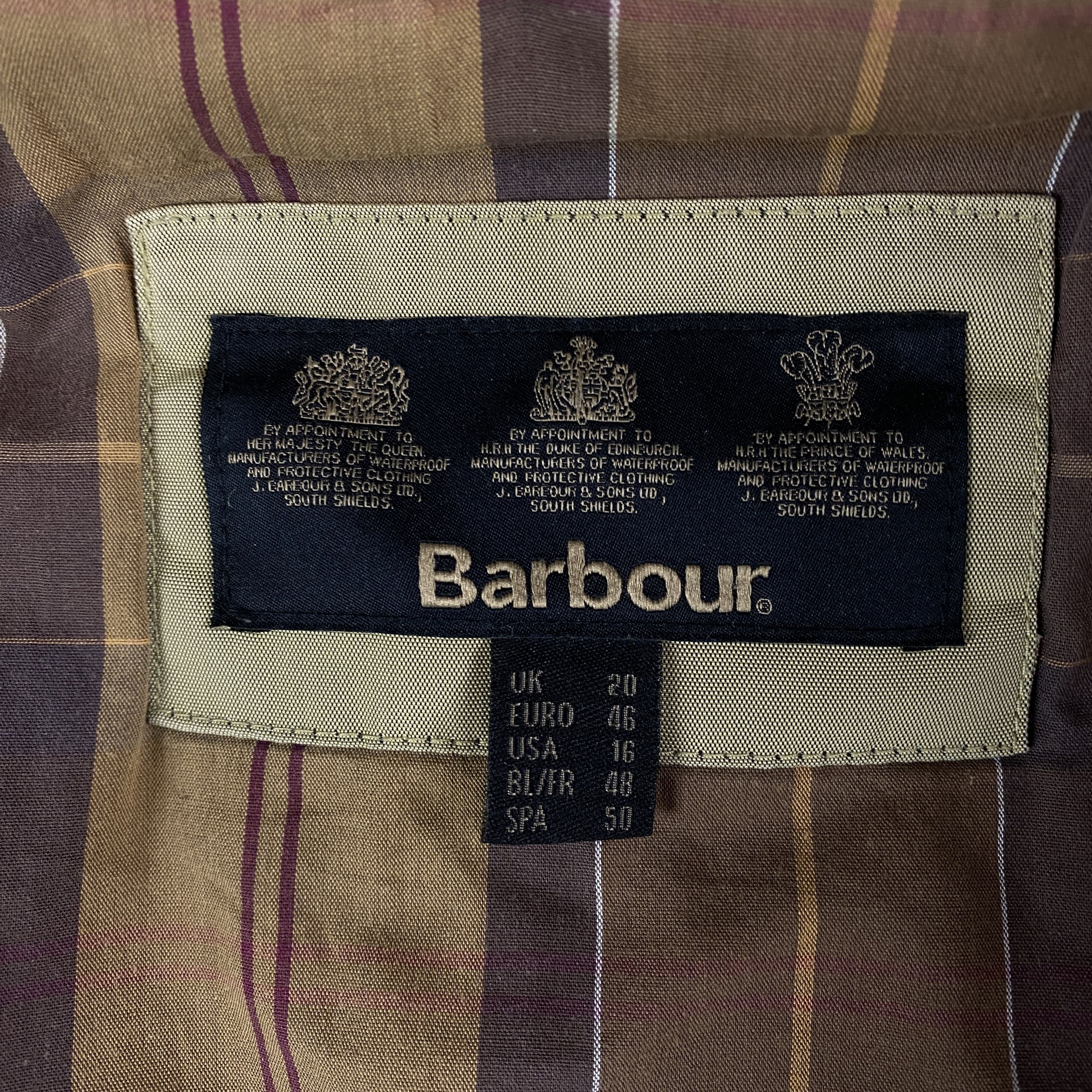 Barbour Womens Hooded Outlaw Jacket Barbour Waterproof Size UK 20 Size XXL / US 16-18 / IT 52-54 - 5 Thumbnail