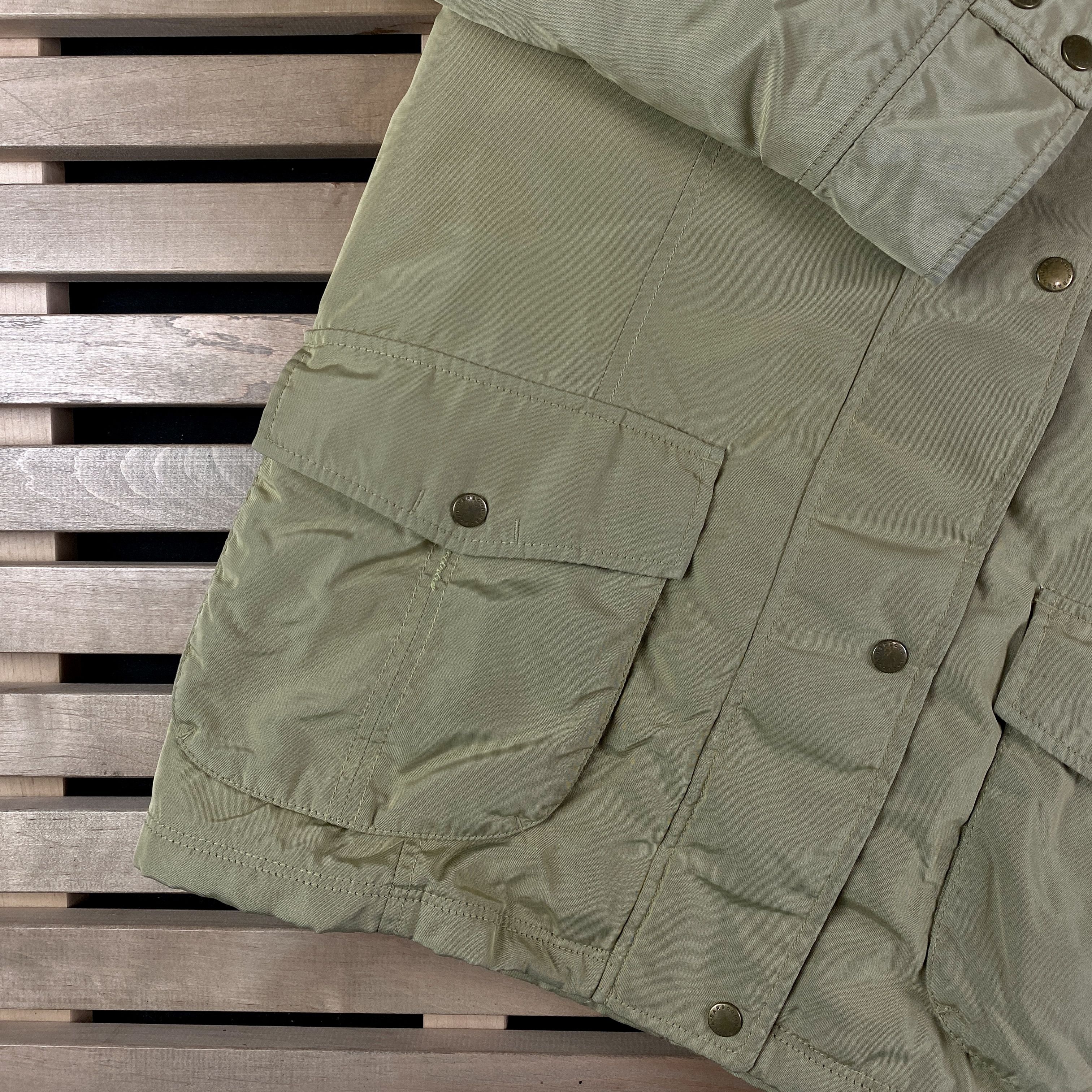 Barbour Womens Hooded Outlaw Jacket Barbour Waterproof Size UK 20 Size XXL / US 16-18 / IT 52-54 - 3 Thumbnail