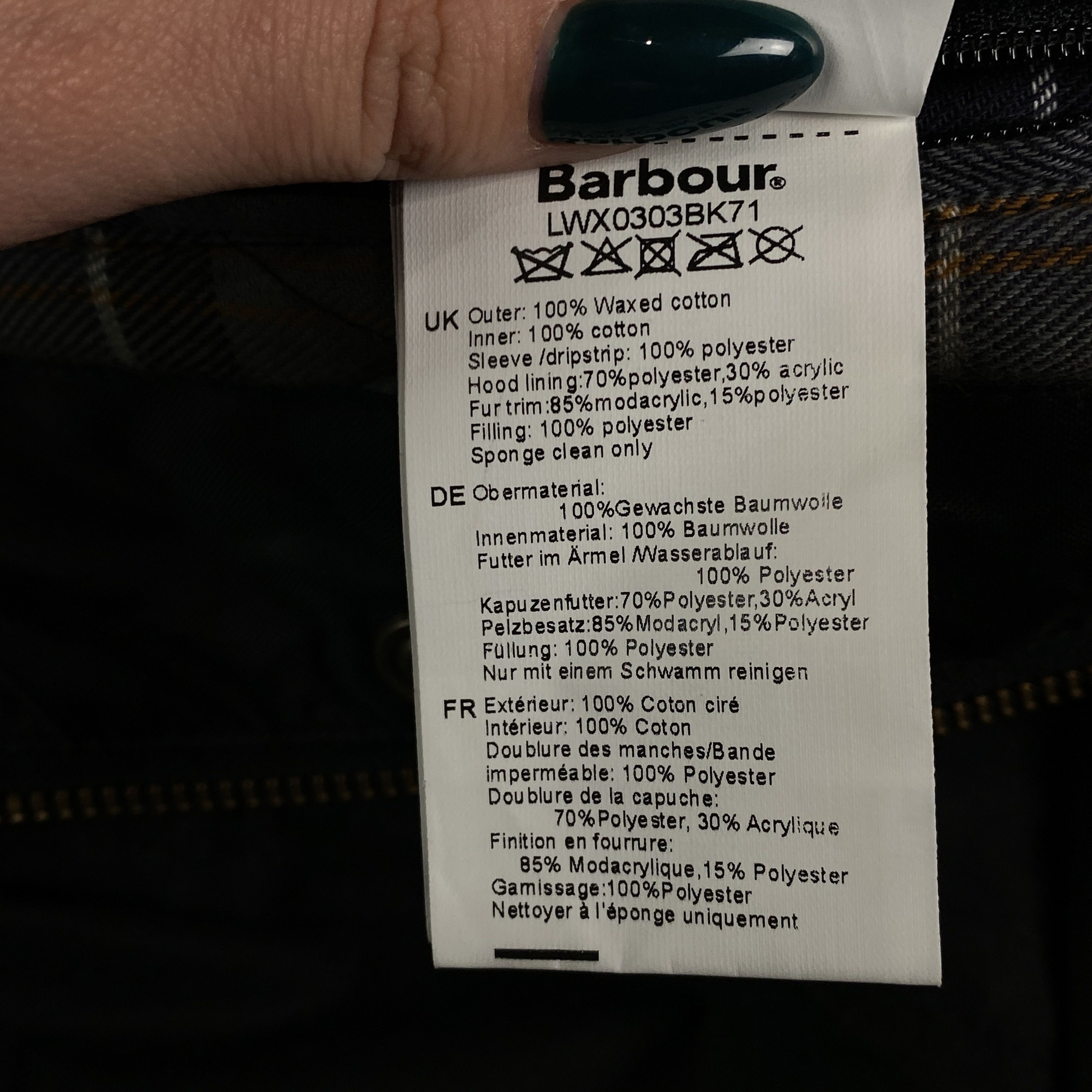 Barbour Womens Parka Jacket Waxed Barbour Size UK 10 US 6 Wax Ladies Size M / US 6-8 / IT 42-44 - 6 Thumbnail
