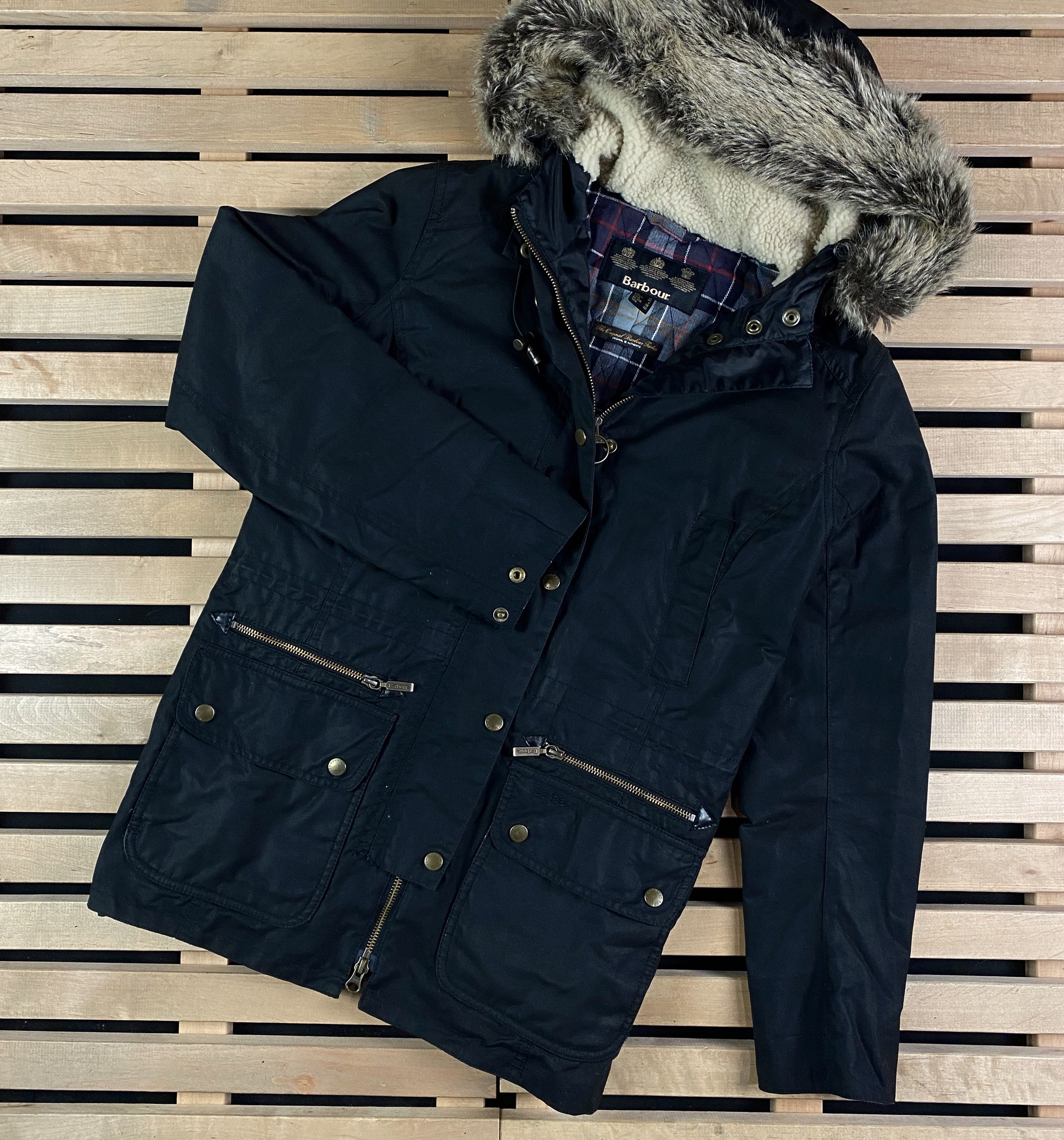 Barbour Womens Parka Jacket Waxed Barbour Size UK 10 US 6 Wax Ladies Size M / US 6-8 / IT 42-44 - 1 Thumbnail