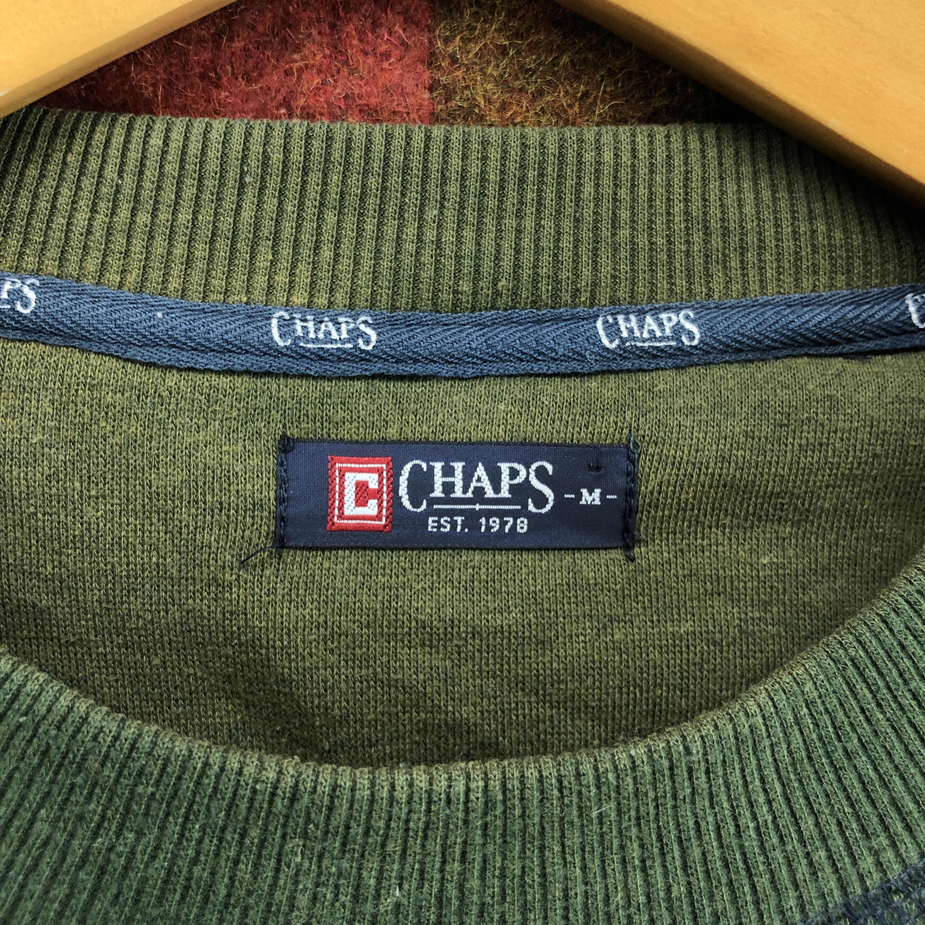 Chaps CHAPS Crew Neck Stripe Sweatshirt #0590/Y Size US M / EU 48-50 / 2 - 5 Thumbnail