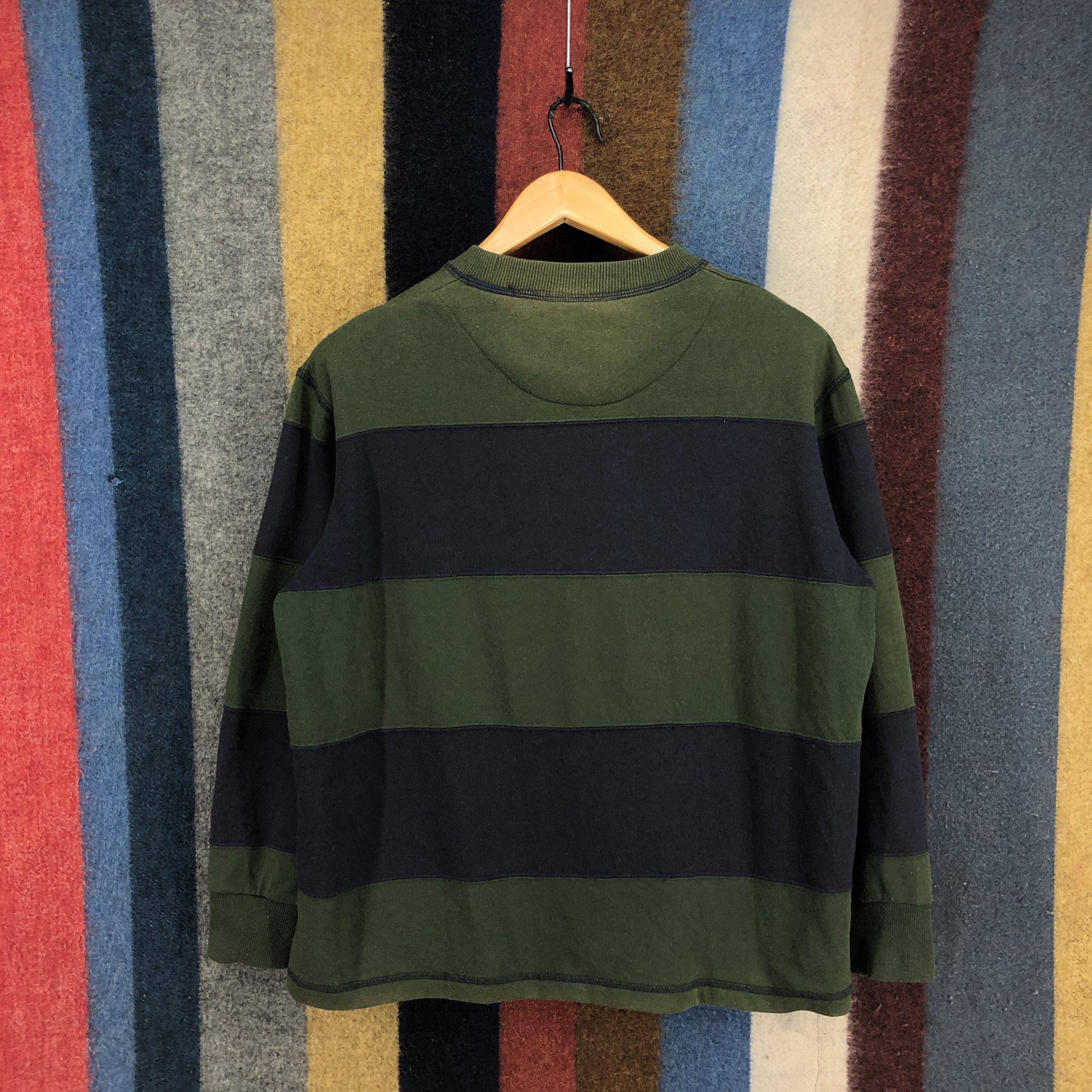 Chaps CHAPS Crew Neck Stripe Sweatshirt #0590/Y Size US M / EU 48-50 / 2 - 8 Thumbnail