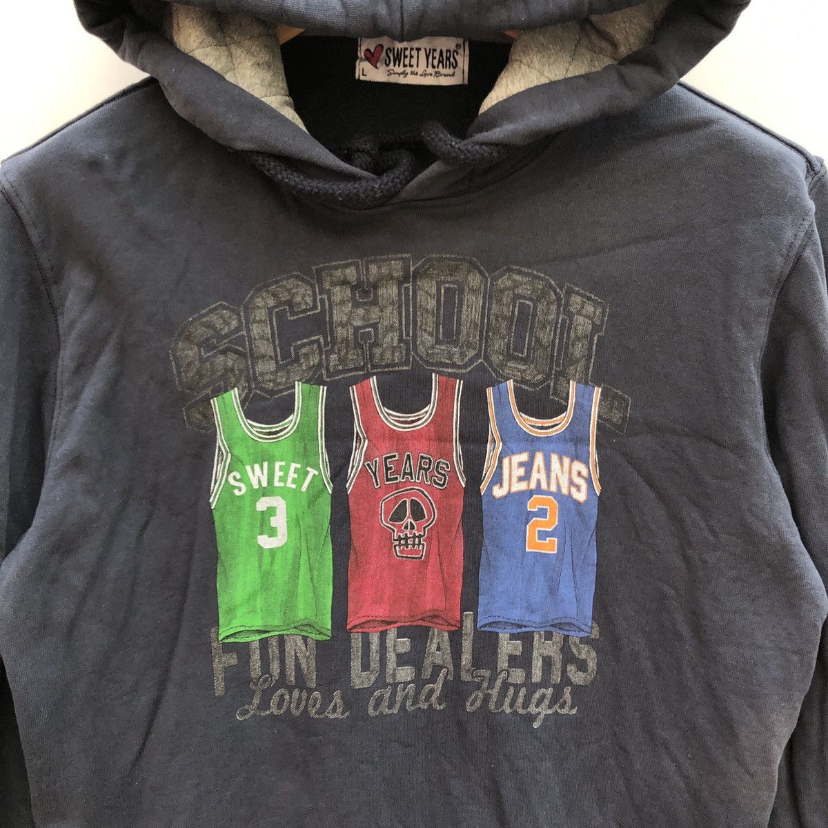 Japanese Brand SWEET YEARS JEANS Hoodie Pullover #0874-28 Size US M / EU 48-50 / 2 - 2 Thumbnail