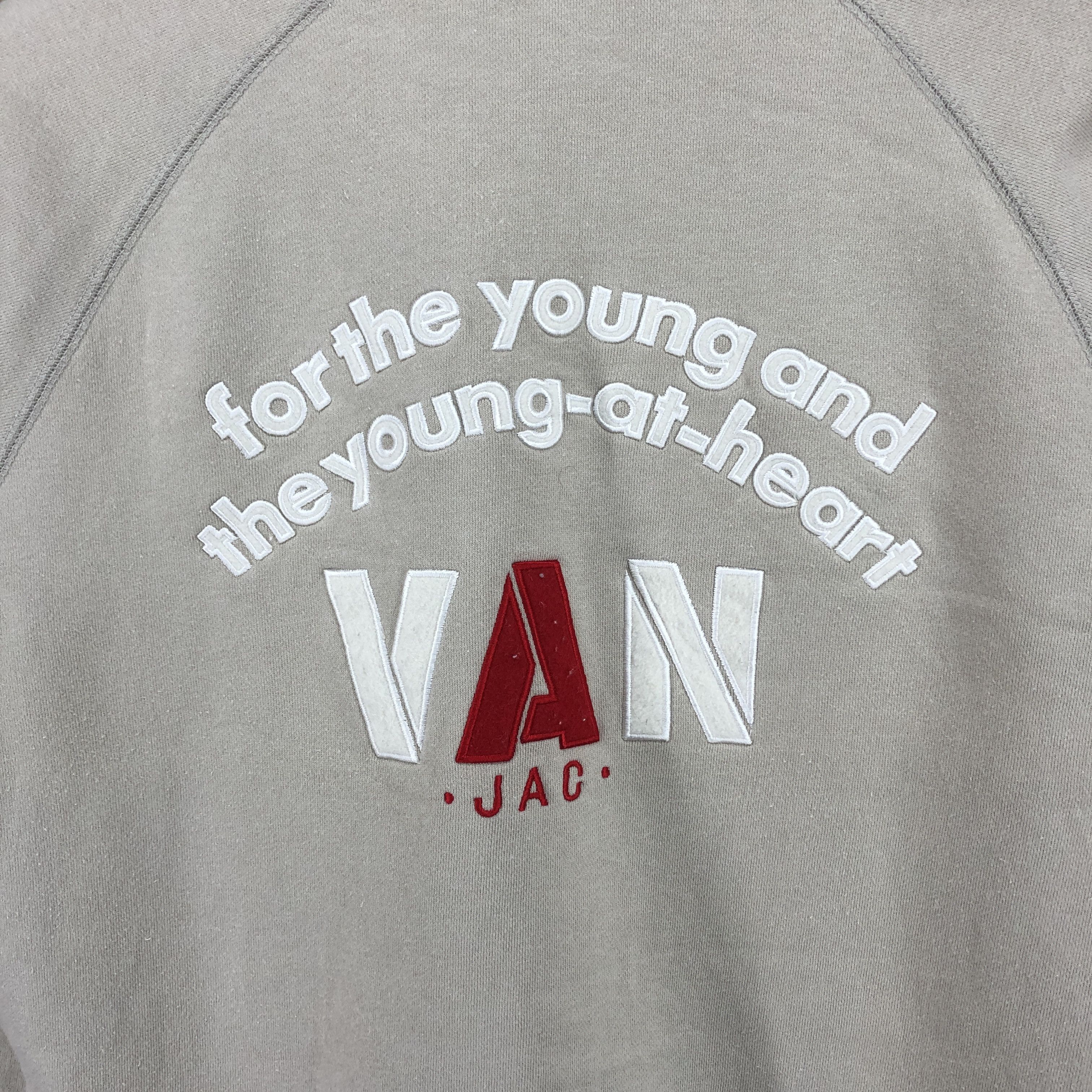 Japanese Brand VAN JAC Crew Neck Sweatshirt #034-02 Size S / US 4 / IT 40 - 2 Thumbnail