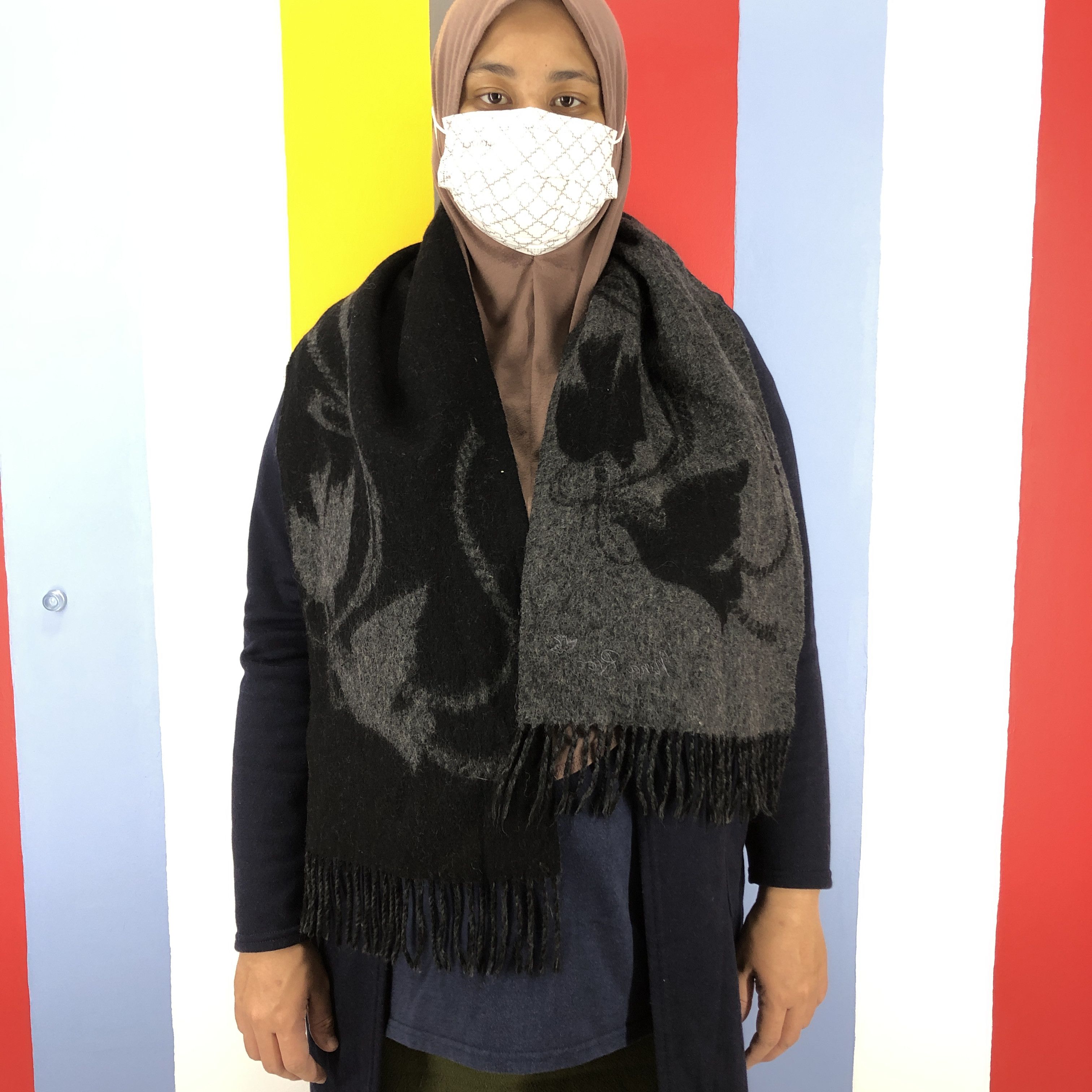Nina Ricci NINA RICCI Bird Design Muffler Scarf #0943/AG Size ONE SIZE - 1 Thumbnail