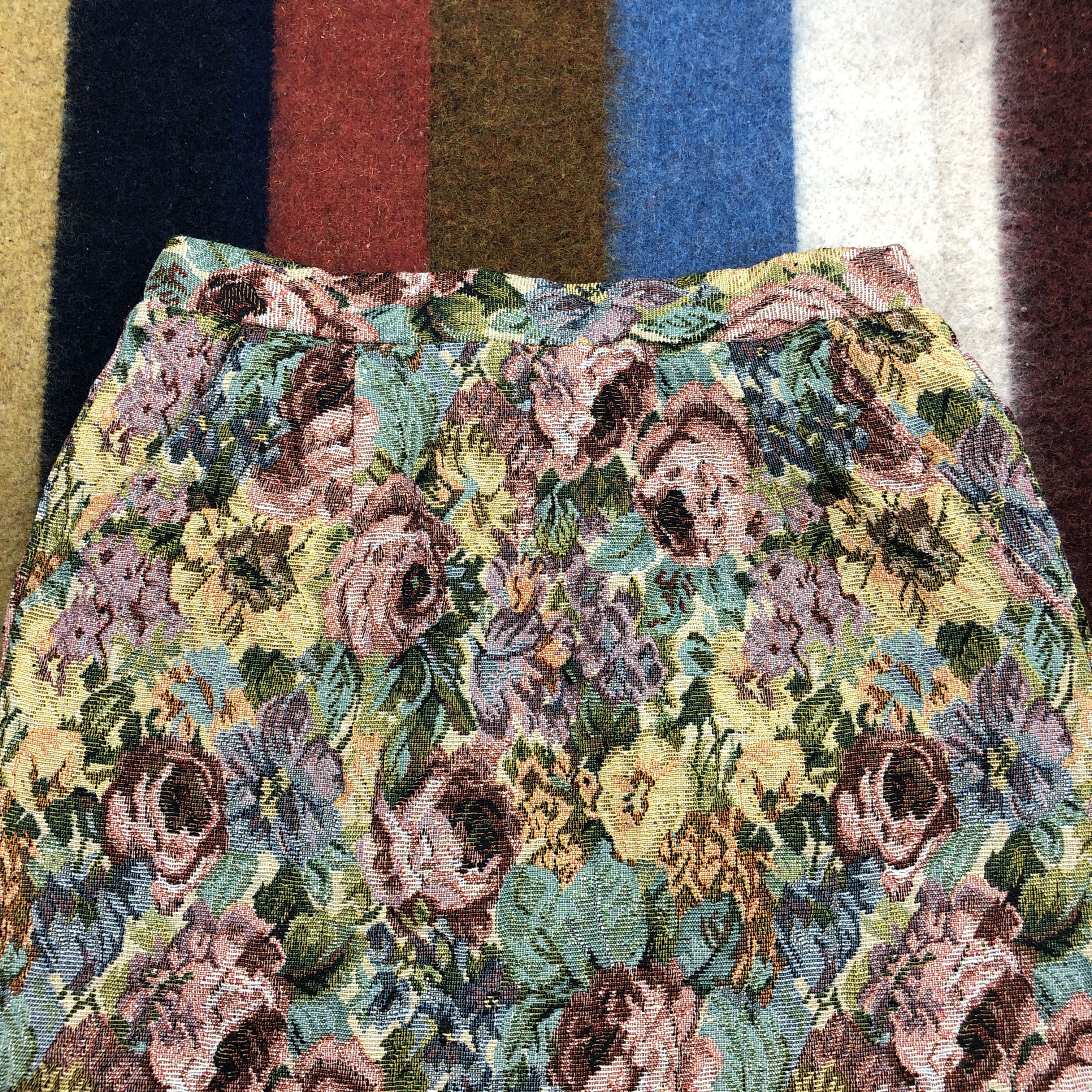Other J'AIME BLEU by ANGELICA Skirt Flower Design #0443/S Size 35" - 2 Thumbnail