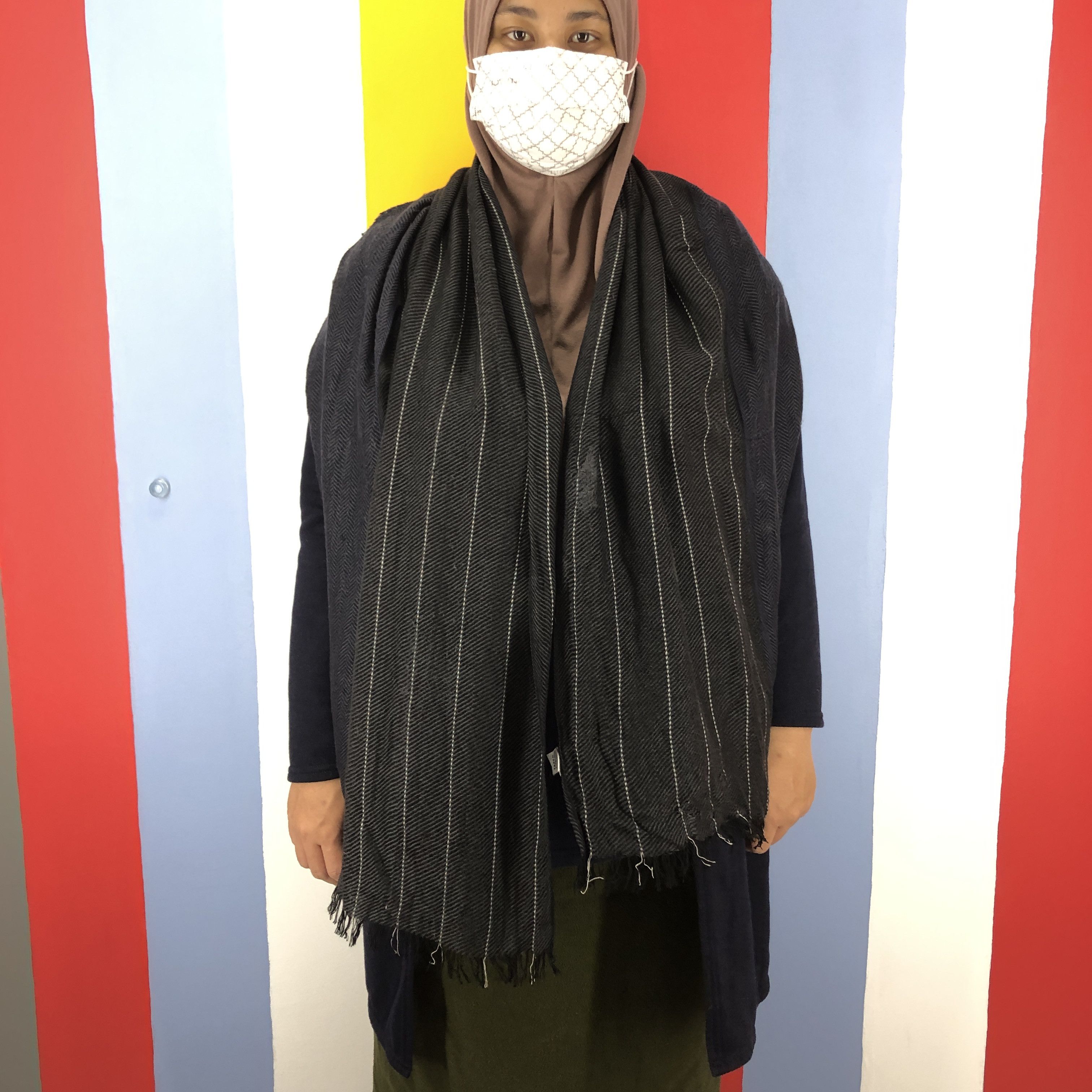 Takeo Kikuchi TAKEO KIKUCHI Silk Cashmere Scarf Muffler #0941/AG Size ONE SIZE - 2 Thumbnail