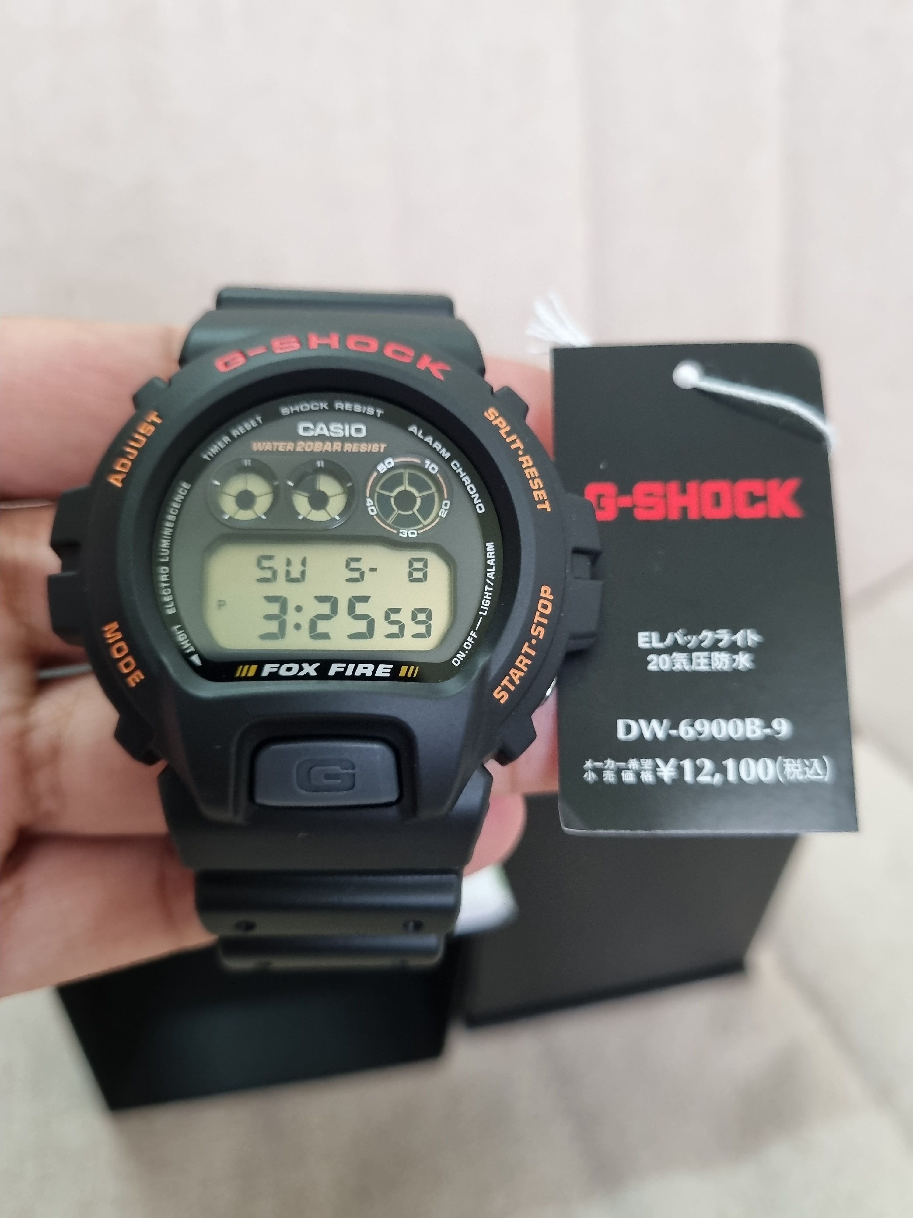 Casio × G Shock Casio G Shock DW-6900B-9 Fox Fire | Grailed