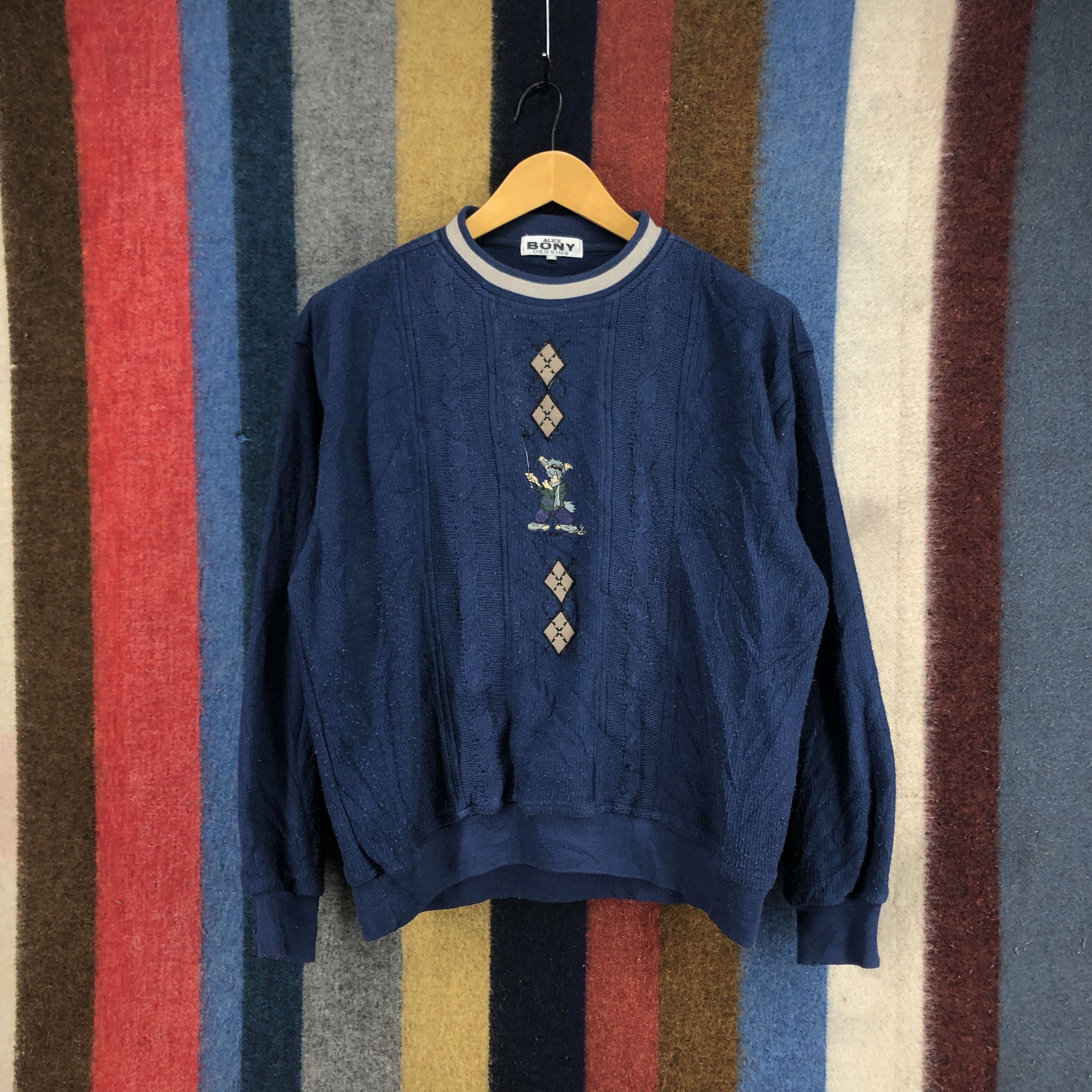 Other ALICE BONY DESSINS Crew Neck Sweatshirt Knitwear #0417/R Size US L / EU 52-54 / 3 - 1 Thumbnail