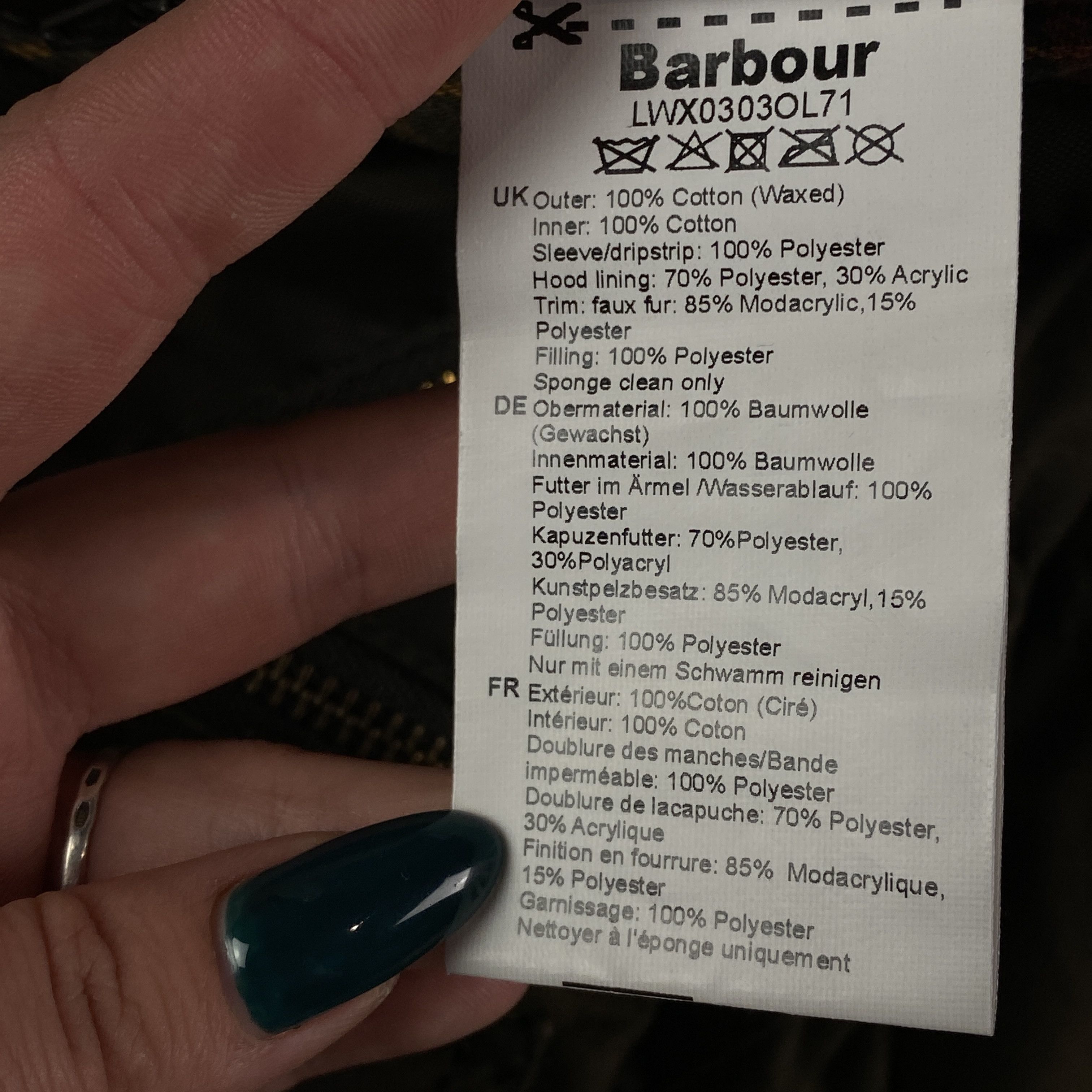 Barbour Womens Barbour Kelsall Wax Parka Jacket Size UK 14 Waxed Size L / US 10 / IT 46 - 7 Thumbnail