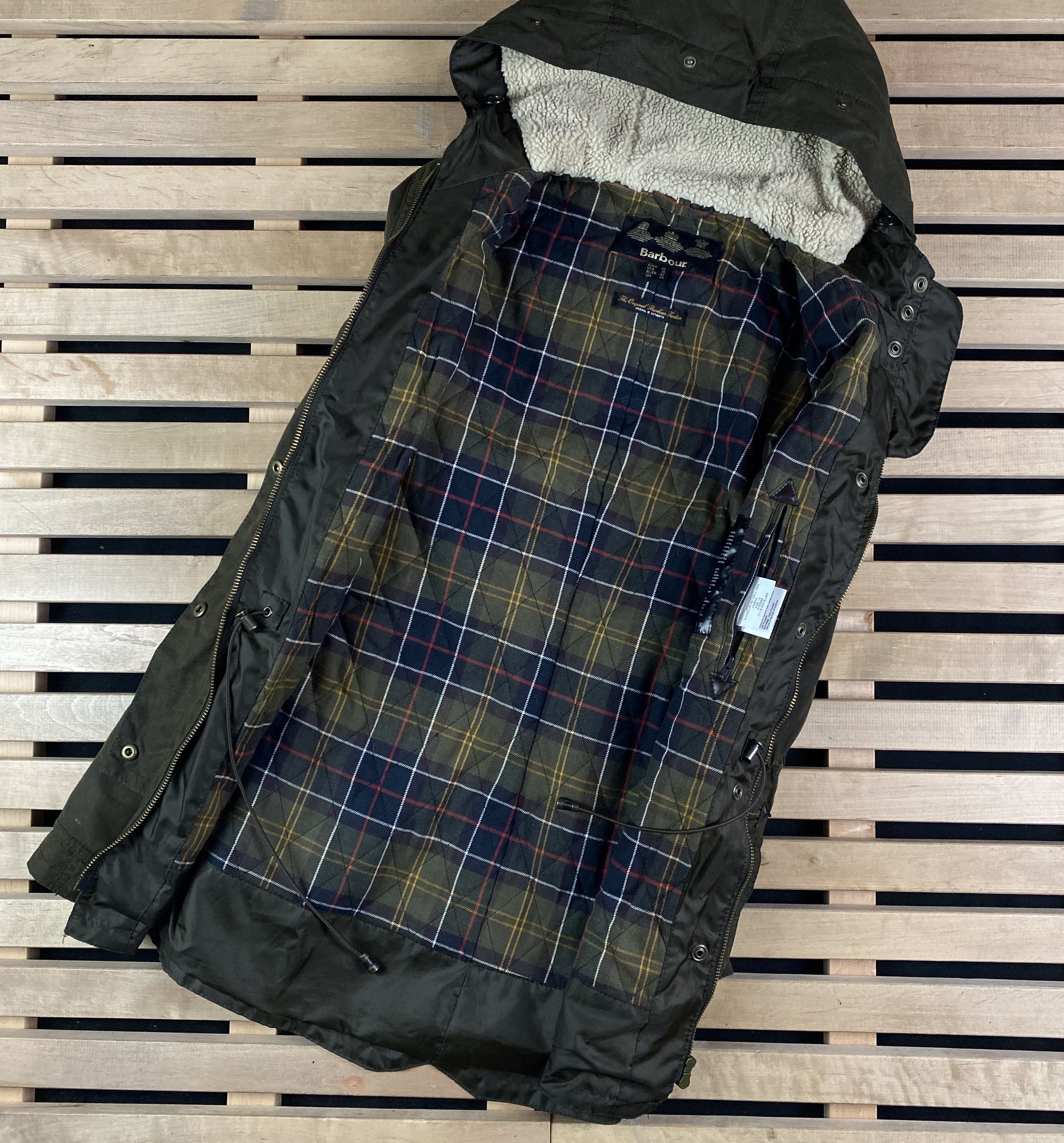 Barbour Womens Barbour Kelsall Wax Parka Jacket Size UK 14 Waxed Size L / US 10 / IT 46 - 4 Thumbnail