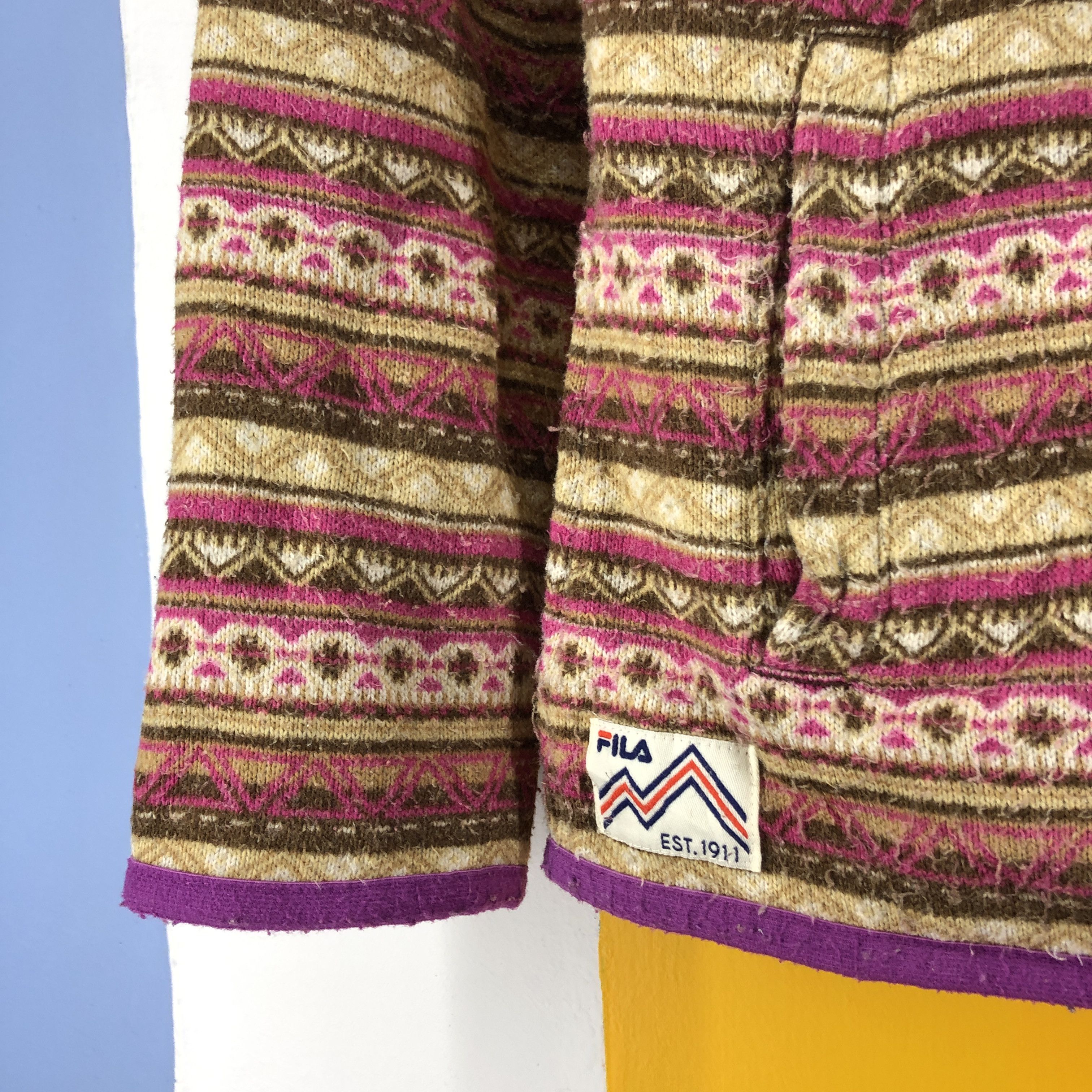 Fila FILA Rainbow Stripe Zipper Hoodie #0828/U Size S / US 4 / IT 40 - 6 Thumbnail