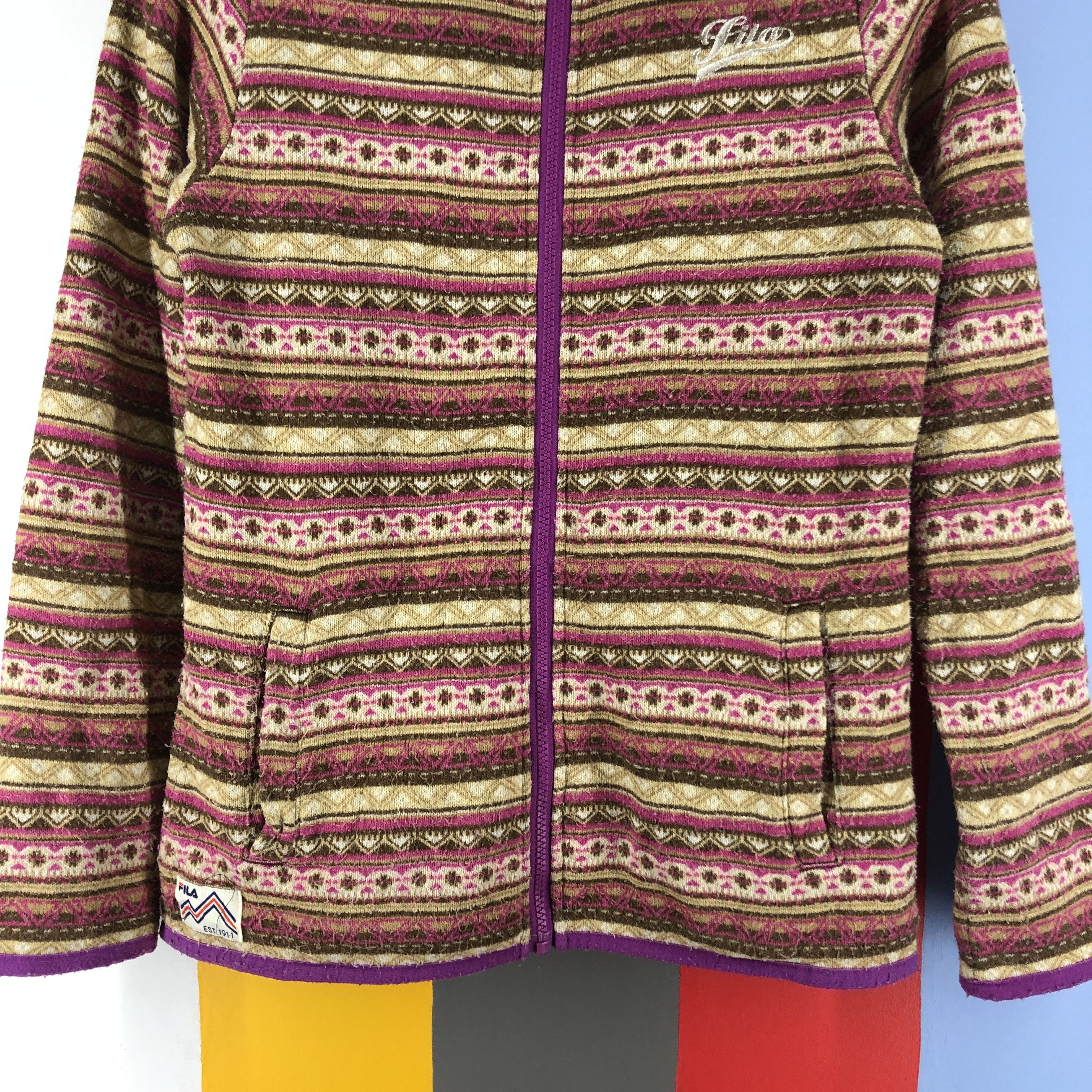 Fila FILA Rainbow Stripe Zipper Hoodie #0828/U Size S / US 4 / IT 40 - 5 Thumbnail