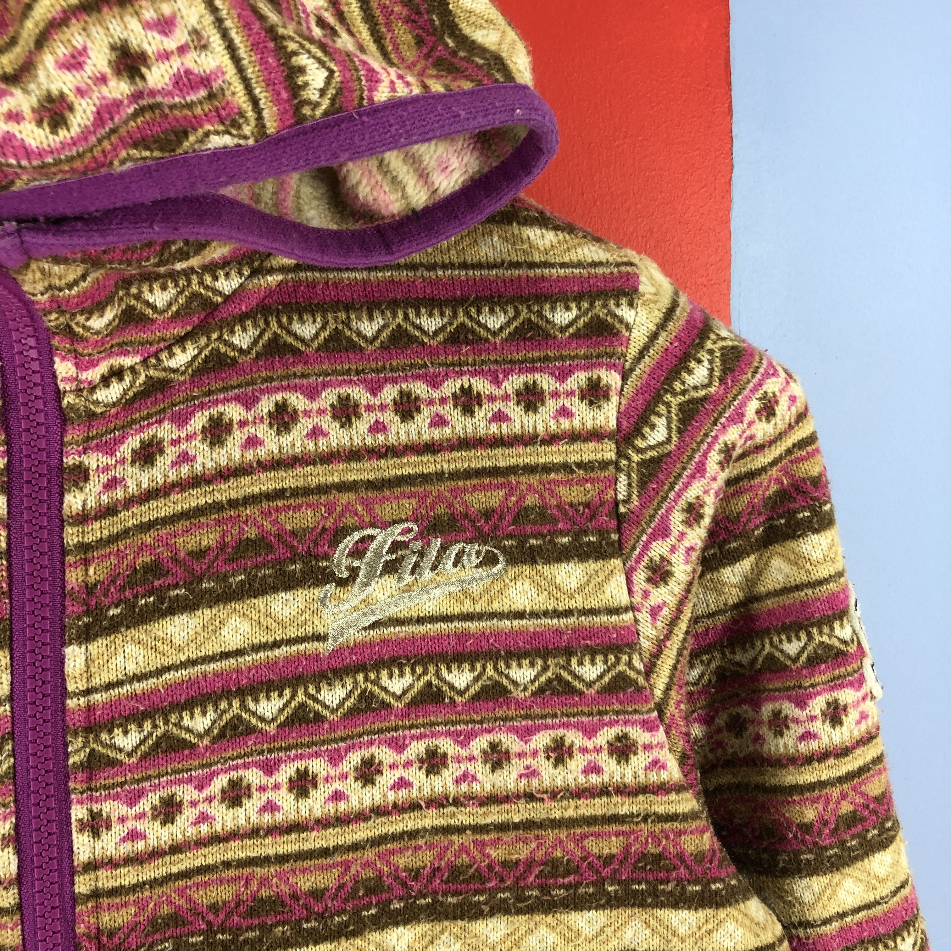 Fila FILA Rainbow Stripe Zipper Hoodie #0828/U Size S / US 4 / IT 40 - 3 Thumbnail