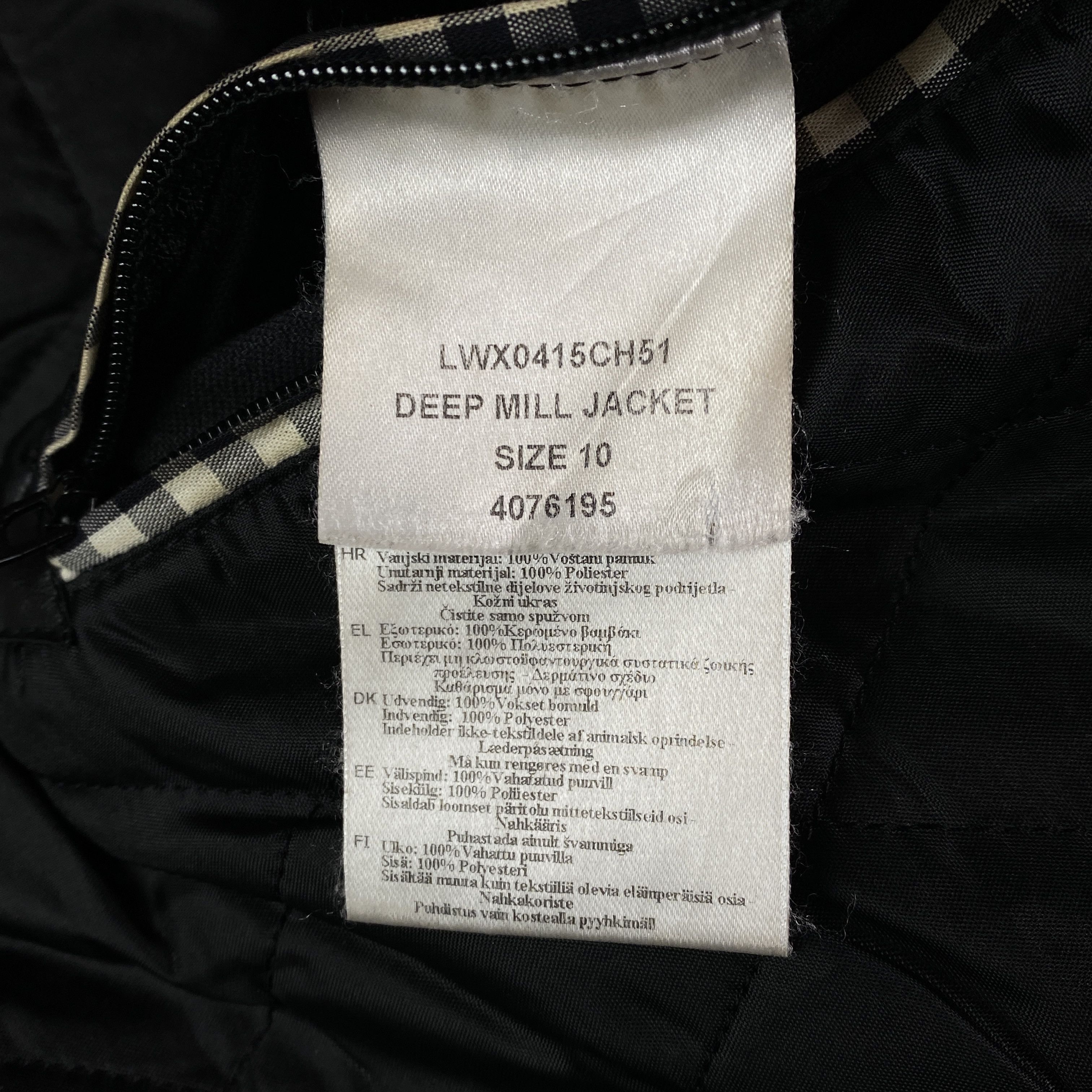 Barbour Womens Deep Mill Jacket Barbour International Wax Size Uk 10 Size M / US 6-8 / IT 42-44 - 5 Thumbnail