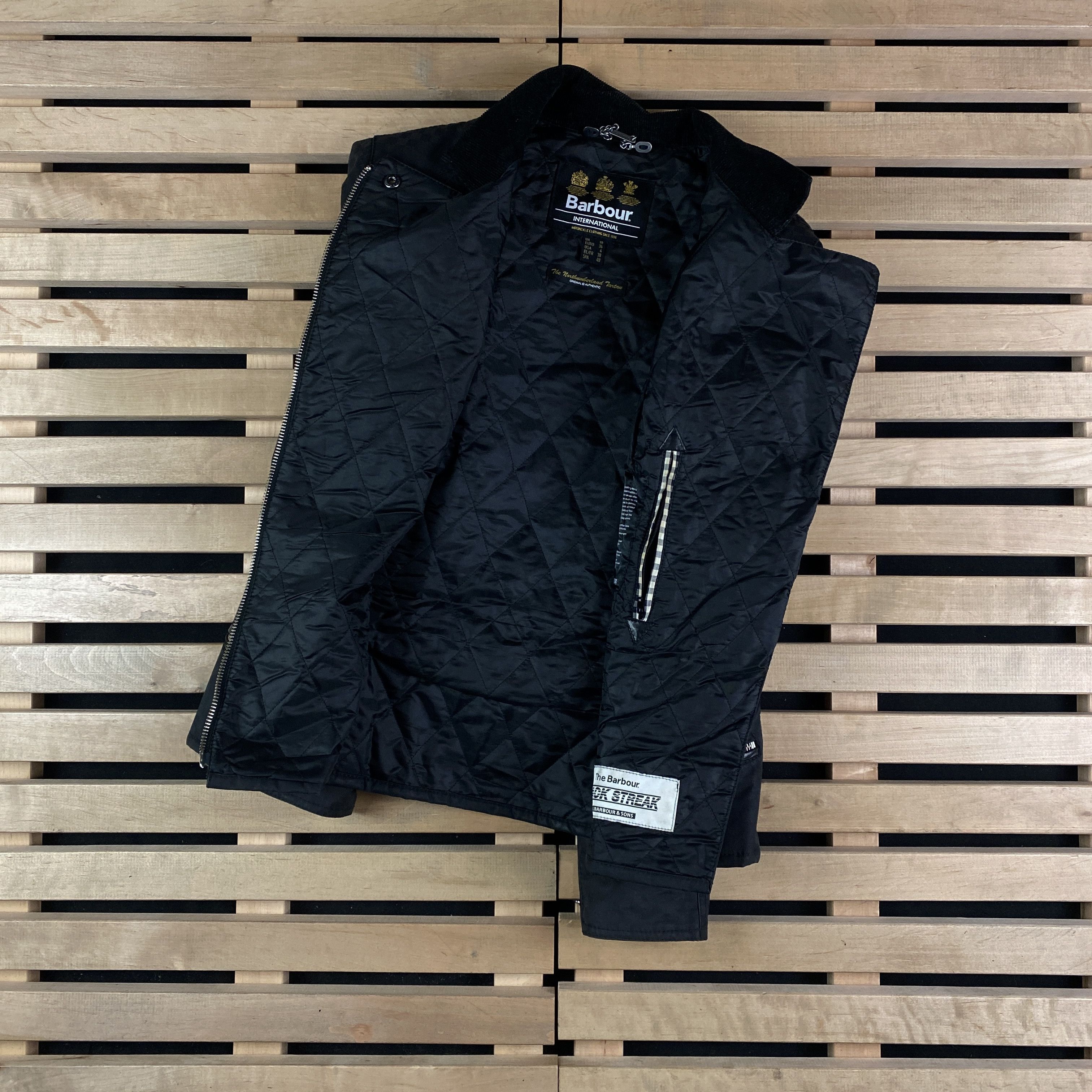 Barbour Womens Deep Mill Jacket Barbour International Wax Size Uk 10 Size M / US 6-8 / IT 42-44 - 2 Thumbnail