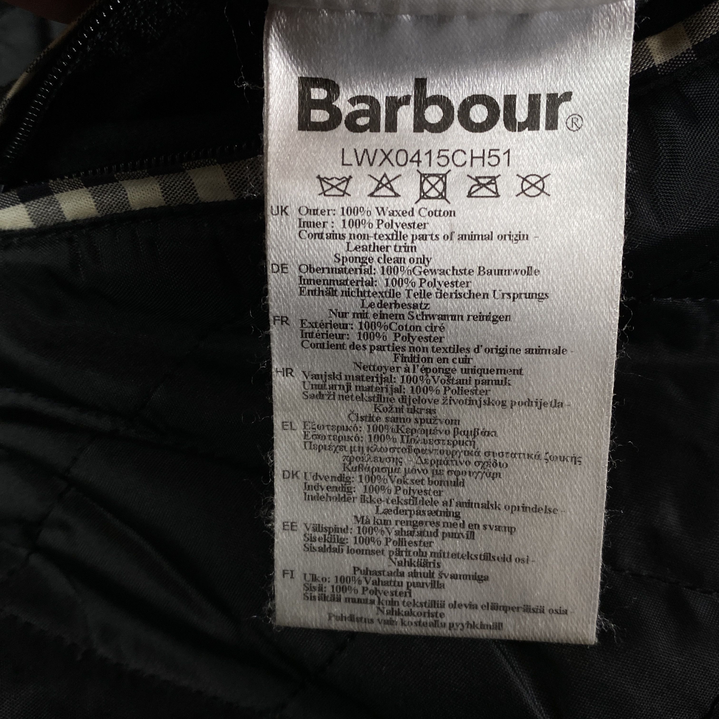 Barbour Womens Deep Mill Jacket Barbour International Wax Size Uk 10 Size M / US 6-8 / IT 42-44 - 4 Thumbnail