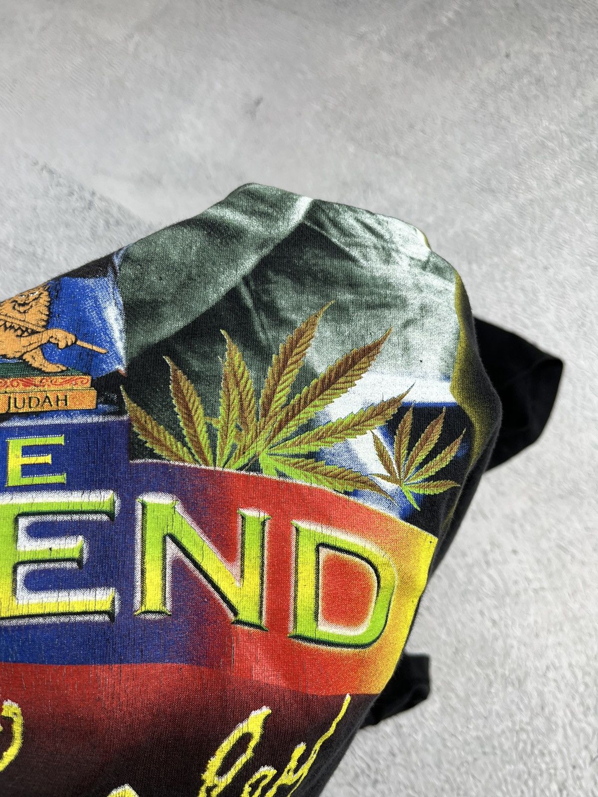 Bob Marley × Vintage Vintage 90s Bob Marley the Legend Judah tee weed smoked y2k Size US M / EU 48-50 / 2 - 9 Thumbnail