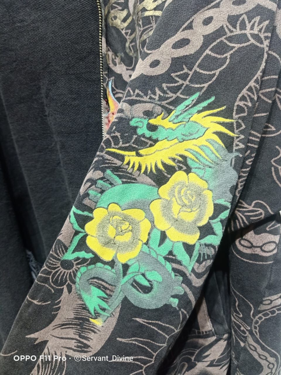 Christian Audigier × Ed Hardy Vintage ED Hardy Full Printed Zipper Hoodie Size US XL / EU 56 / 4 - 9 Thumbnail