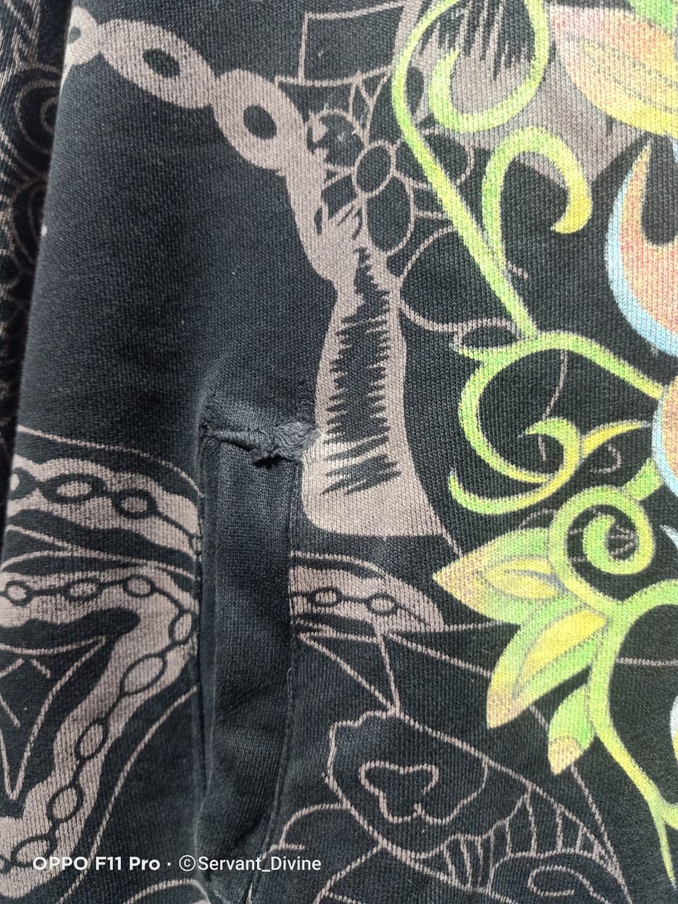Christian Audigier × Ed Hardy Vintage ED Hardy Full Printed Zipper Hoodie Size US XL / EU 56 / 4 - 6 Thumbnail