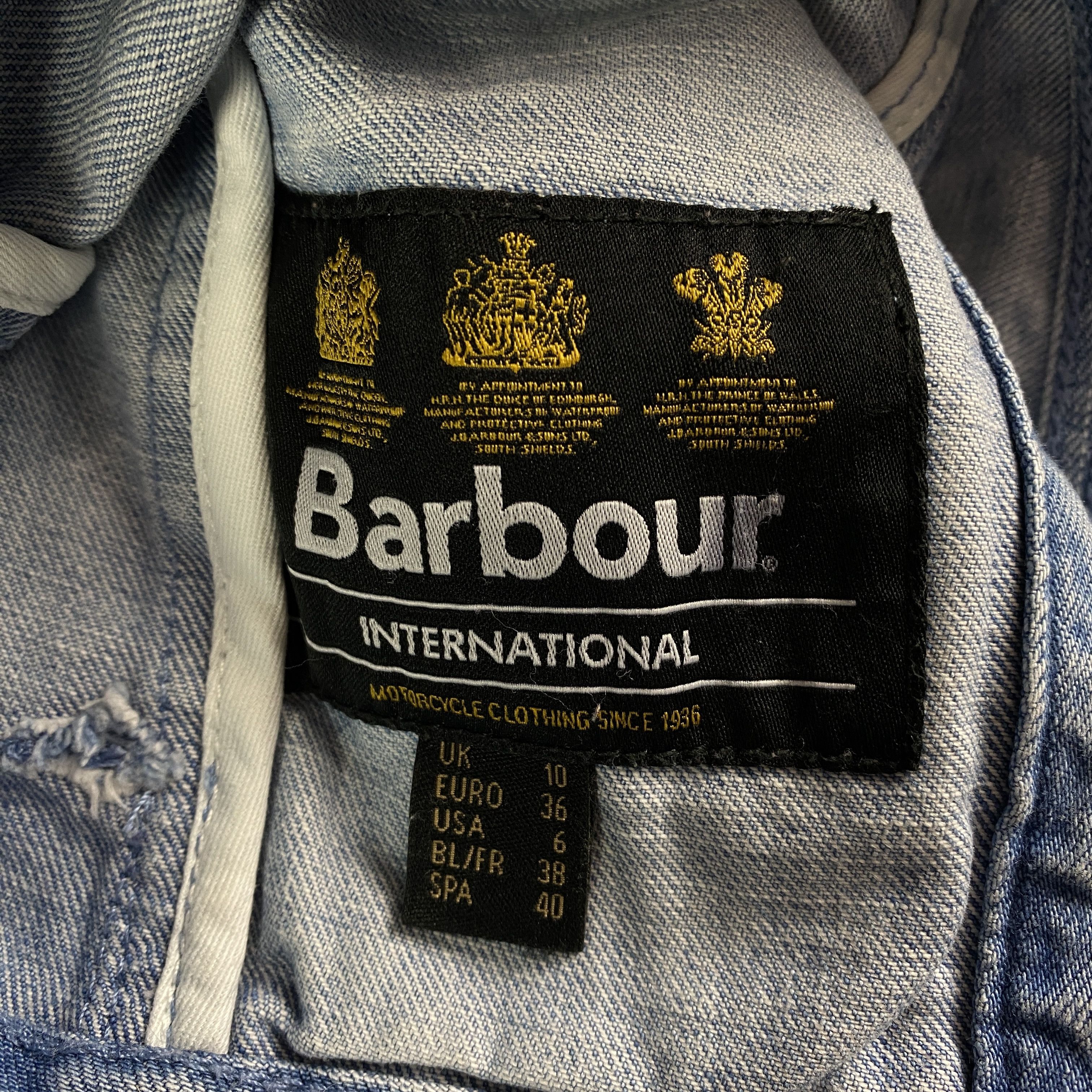 Barbour Womens Denim Jeans Jacket Barbour International Size Uk 10 Size M / US 6-8 / IT 42-44 - 6 Thumbnail