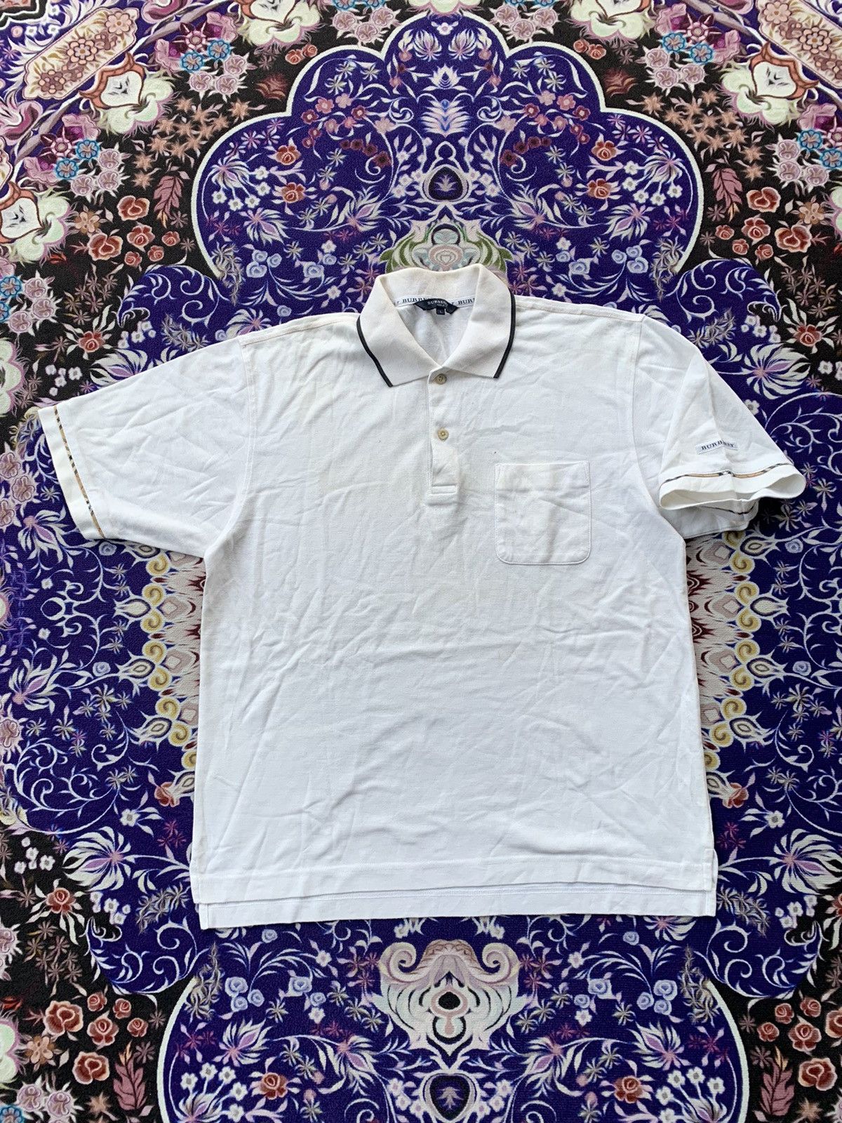 Burberry Vintage Burberry Tshirt Size US M / EU 48-50 / 2 - 1 Thumbnail