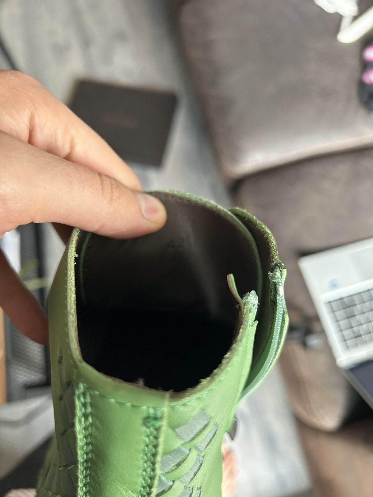 Bottega Veneta Green Speedster Boots Size US 8 / EU 41 - 15 Thumbnail