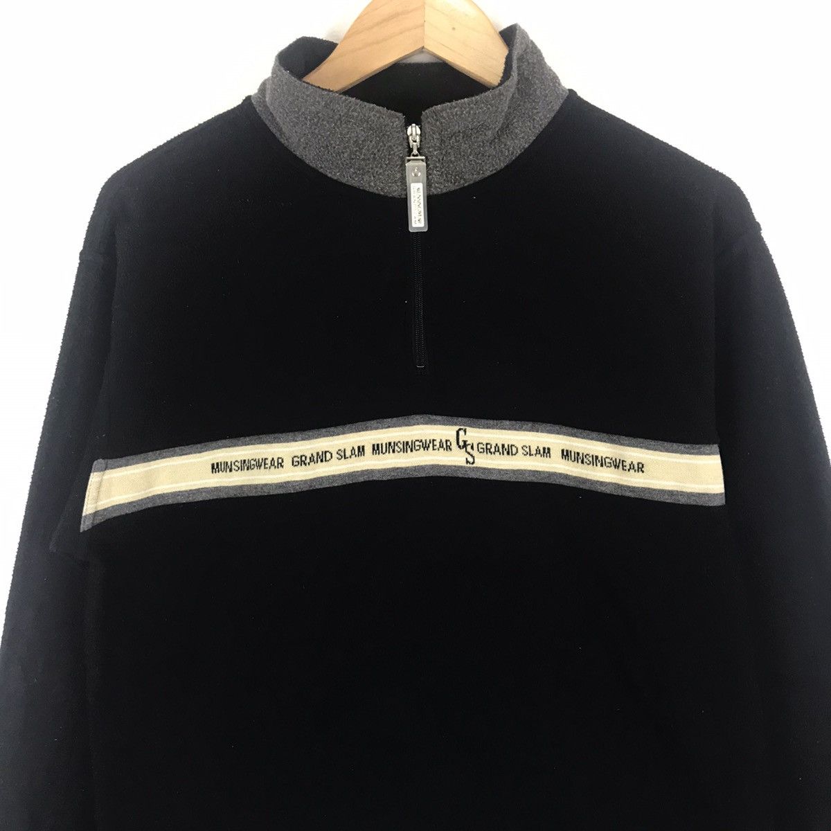 Grand Slam × Japanese Brand Vintage Musingwear Grandslam Fleece Black Colour Jacket Size US M / EU 48-50 / 2 - 2 Thumbnail