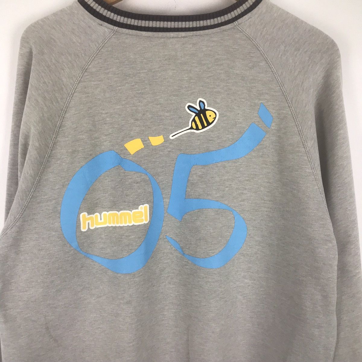 Hummel Hummel Big Logo Spellout Medium Size Grey Colour Sweatshirt Size US M / EU 48-50 / 2 - 3 Thumbnail