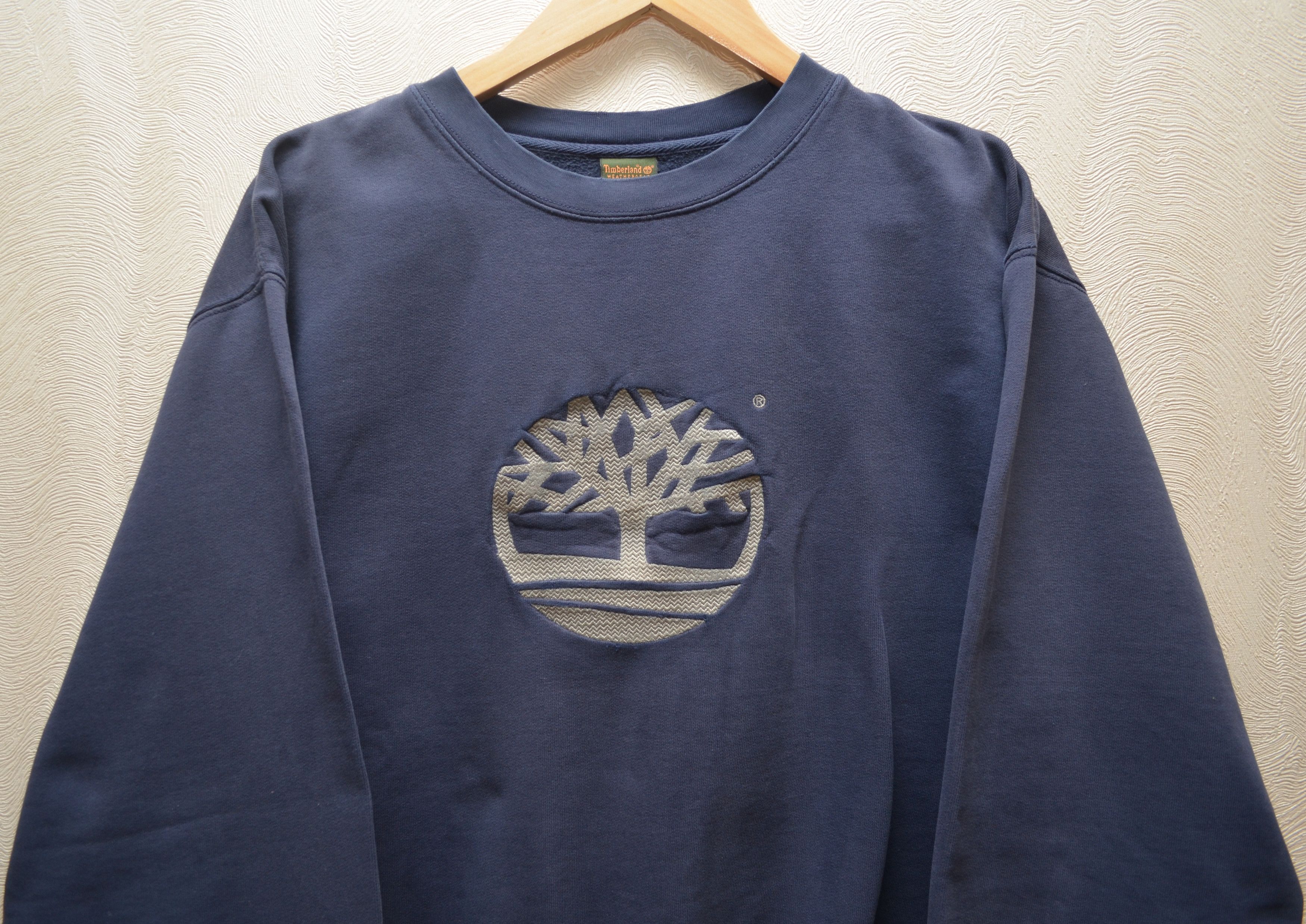 Timberland × Vintage Timberland Embroided Logo Vintage Distressed Sweatshirt 90s Size US M / EU 48-50 / 2 - 2 Thumbnail