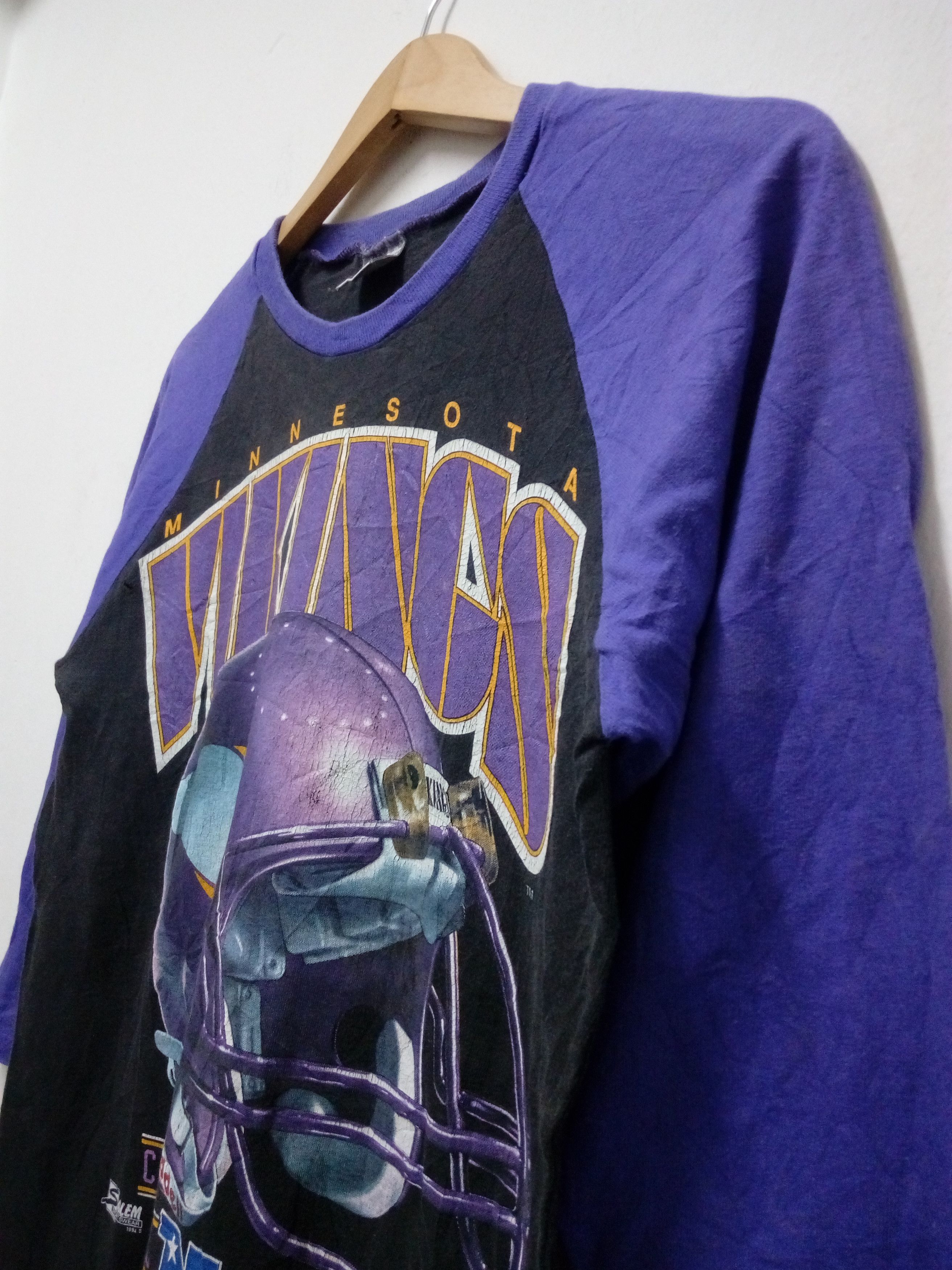 Vintage VINTAGE MINNESOTA VIKINGS RAGLAN SHIRT Size US S / EU 44-46 / 1 - 2 Thumbnail