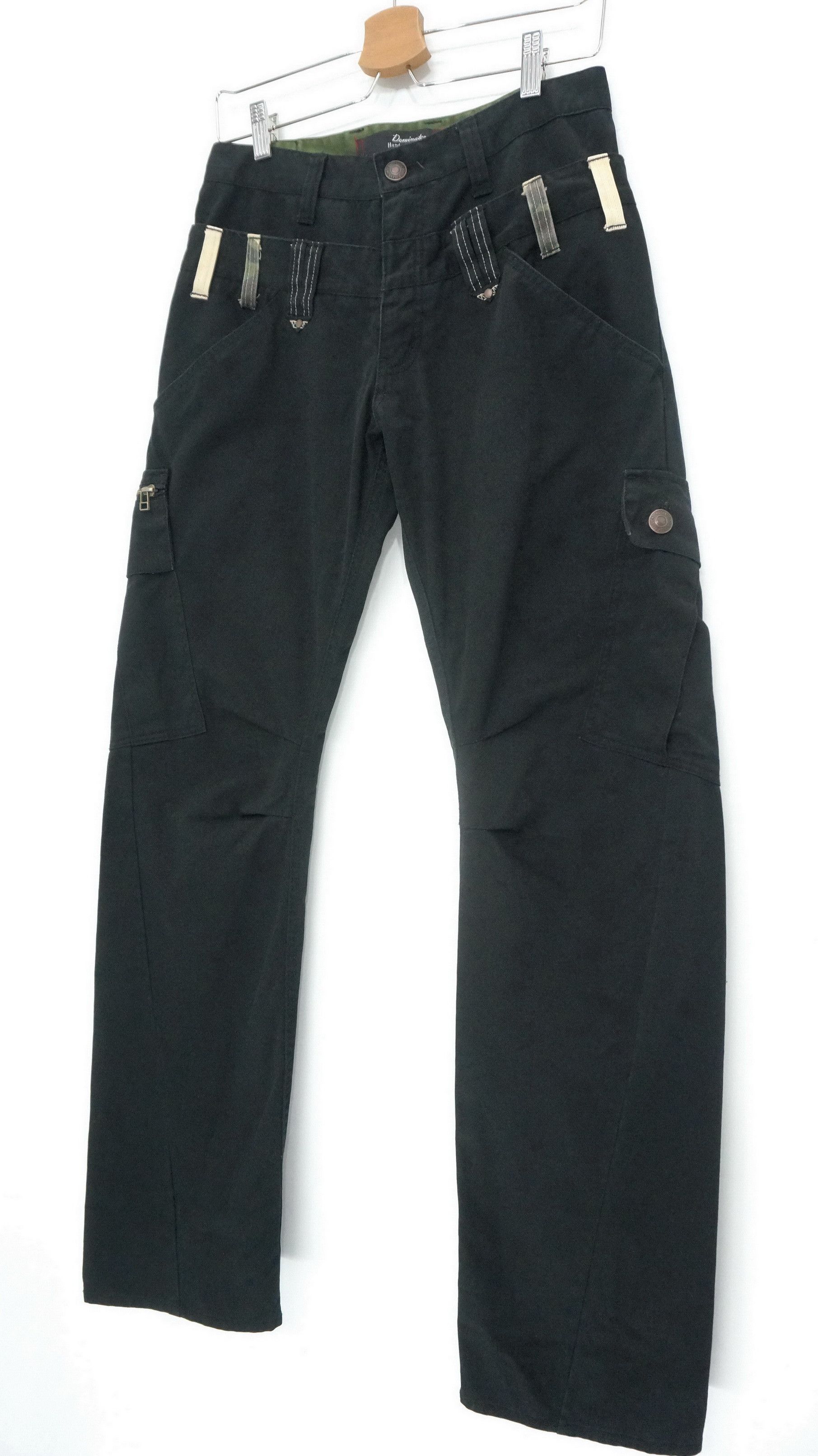 Japanese Brand DOMINATE Double Waist Slim Cargo Pants Travis Scott's Style Size US 29 - 4 Thumbnail