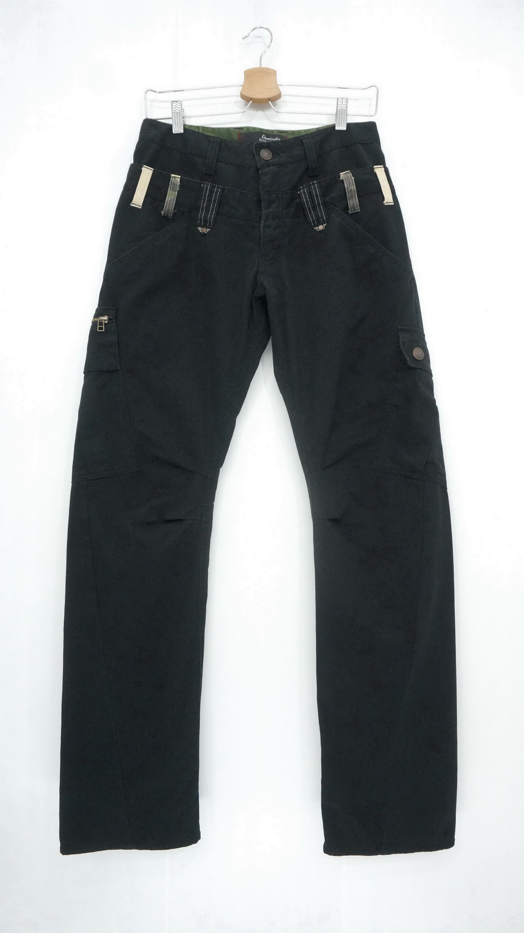 Japanese Brand DOMINATE Double Waist Slim Cargo Pants Travis Scott's Style Size US 29 - 2 Thumbnail