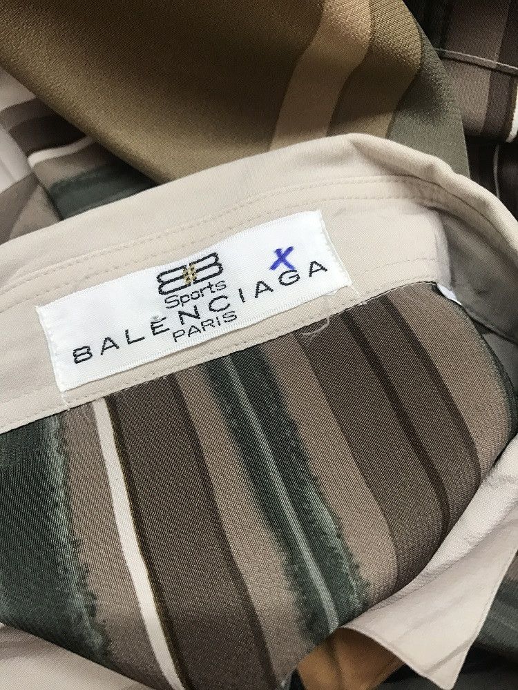 Balenciaga Balenciaga Paris Abstract Striped Baggy Shirt Size US L / EU 52-54 / 3 - 13 Thumbnail