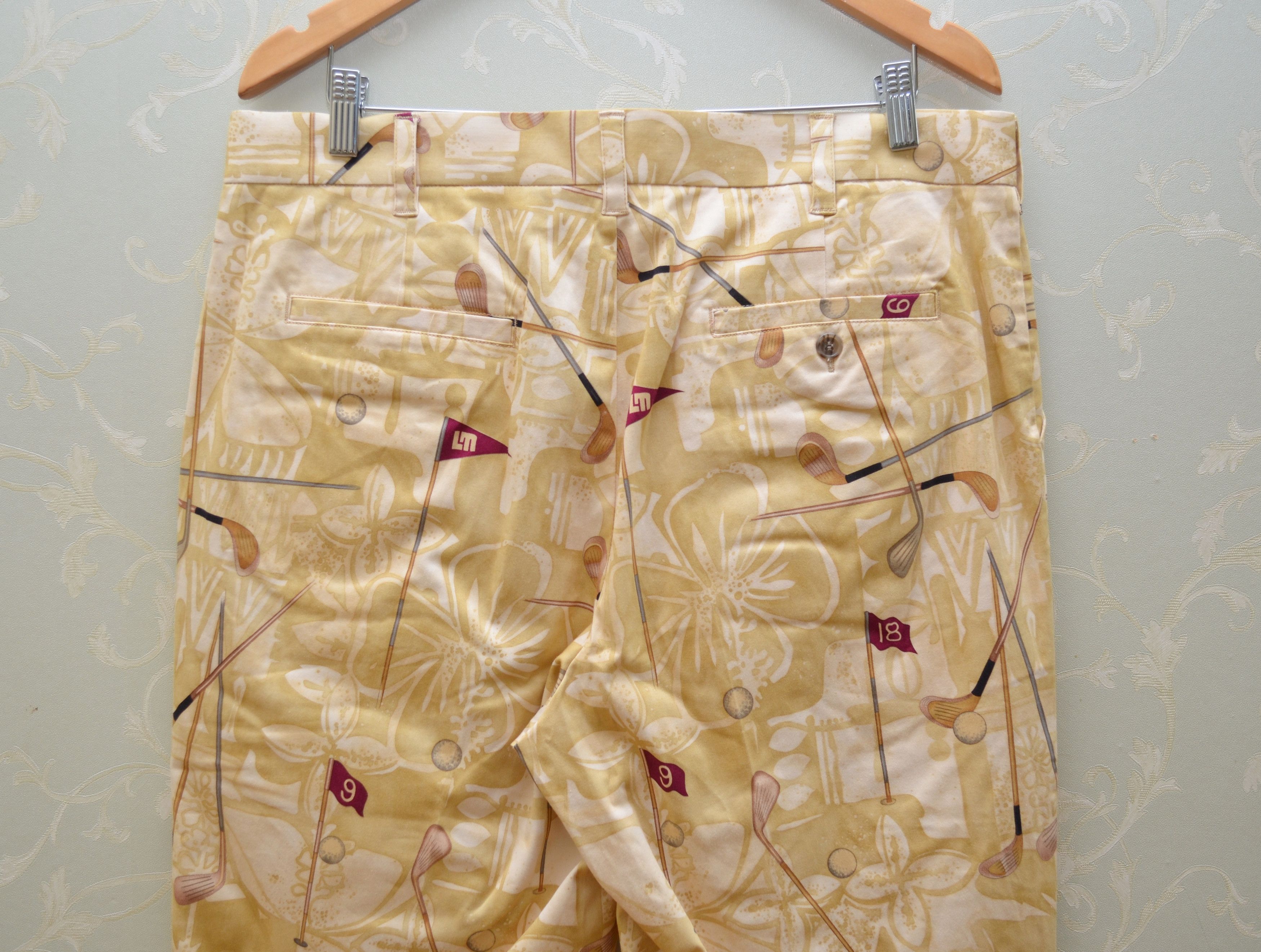 Vintage Loudmouth Golf Overprint Pants Sz W36 L32 Size US 36 / EU 52 - 3 Thumbnail