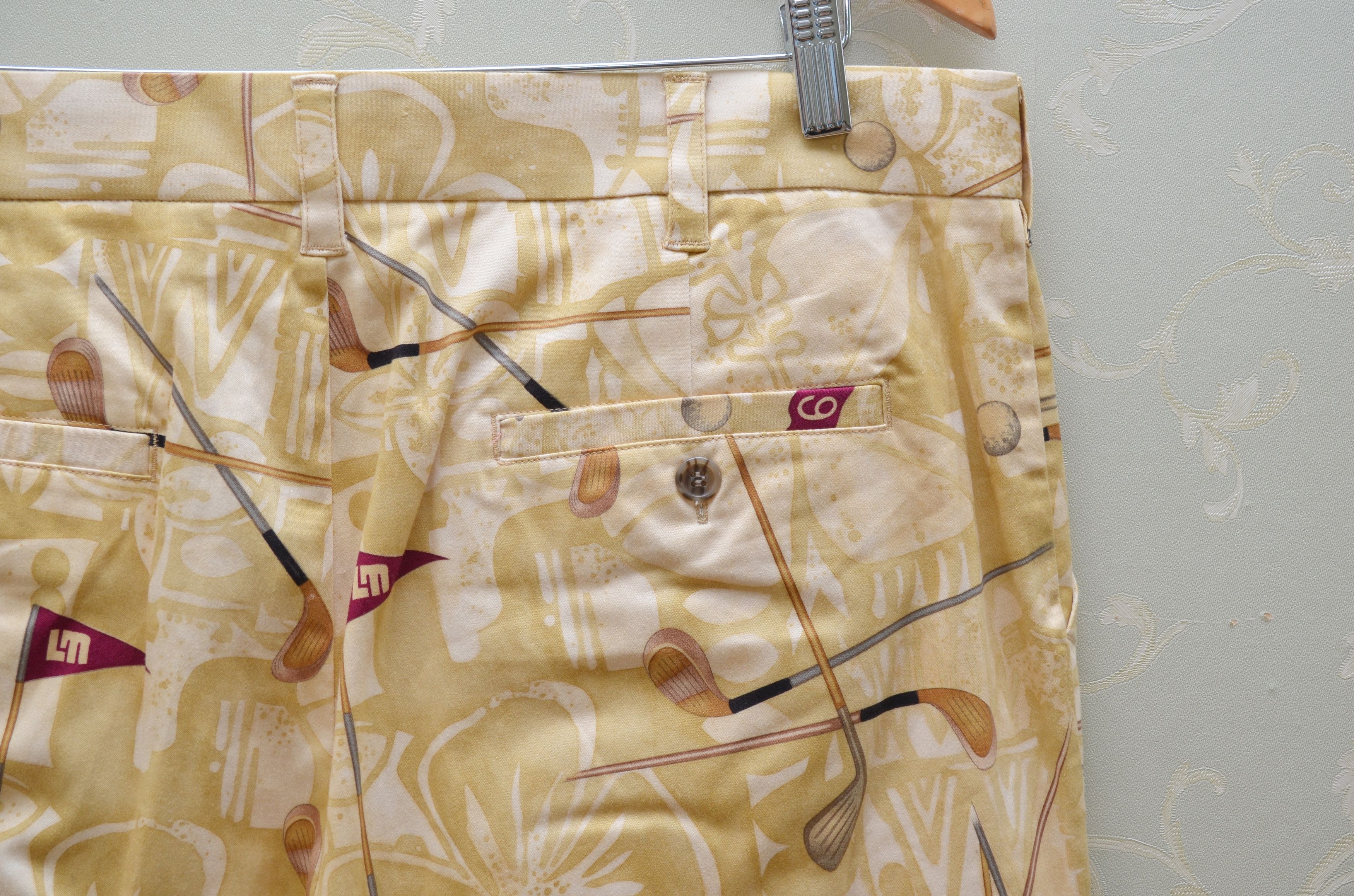 Vintage Loudmouth Golf Overprint Pants Sz W36 L32 Size US 36 / EU 52 - 4 Thumbnail