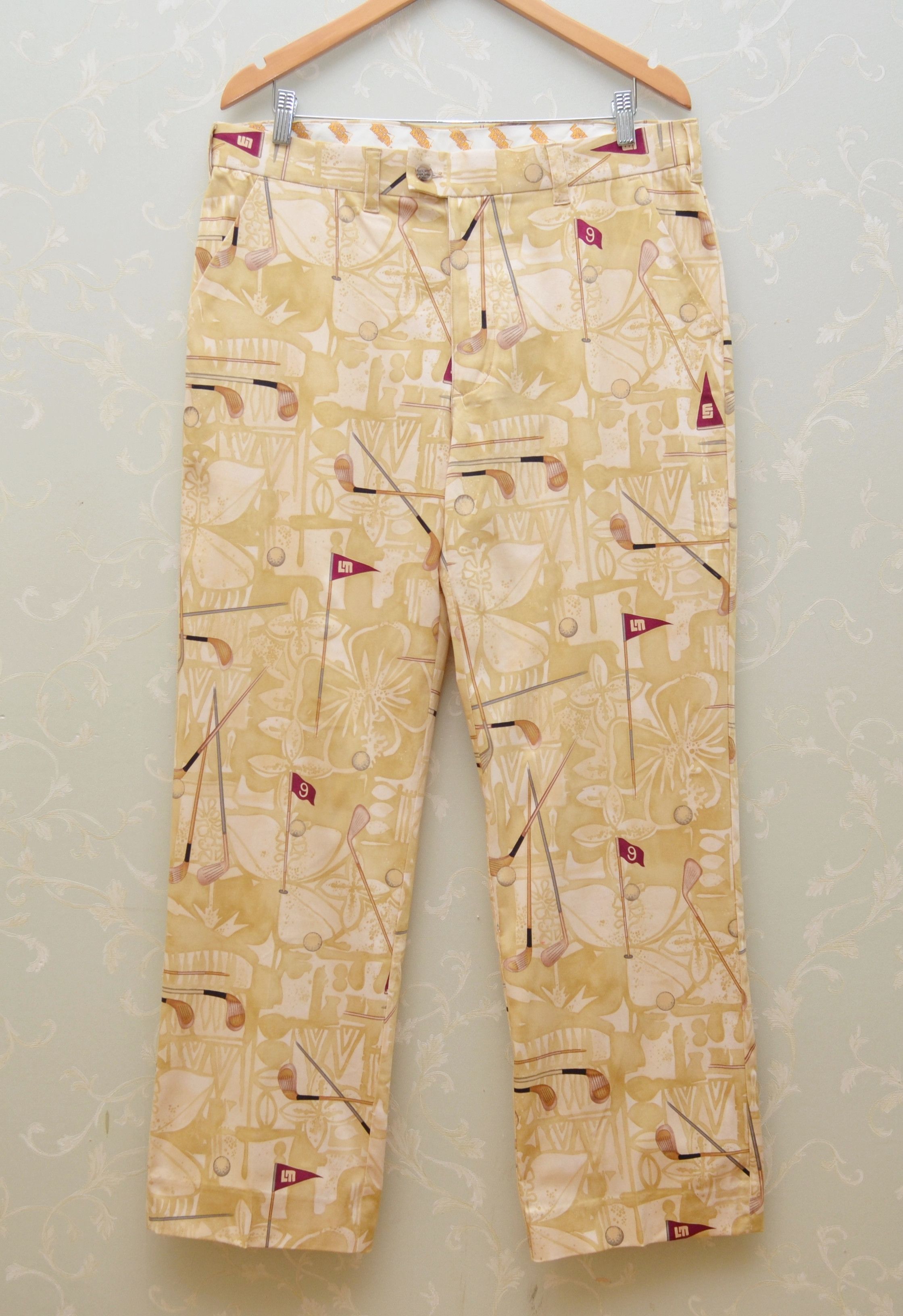 Vintage Loudmouth Golf Overprint Pants Sz W36 L32 Size US 36 / EU 52 - 1 Thumbnail