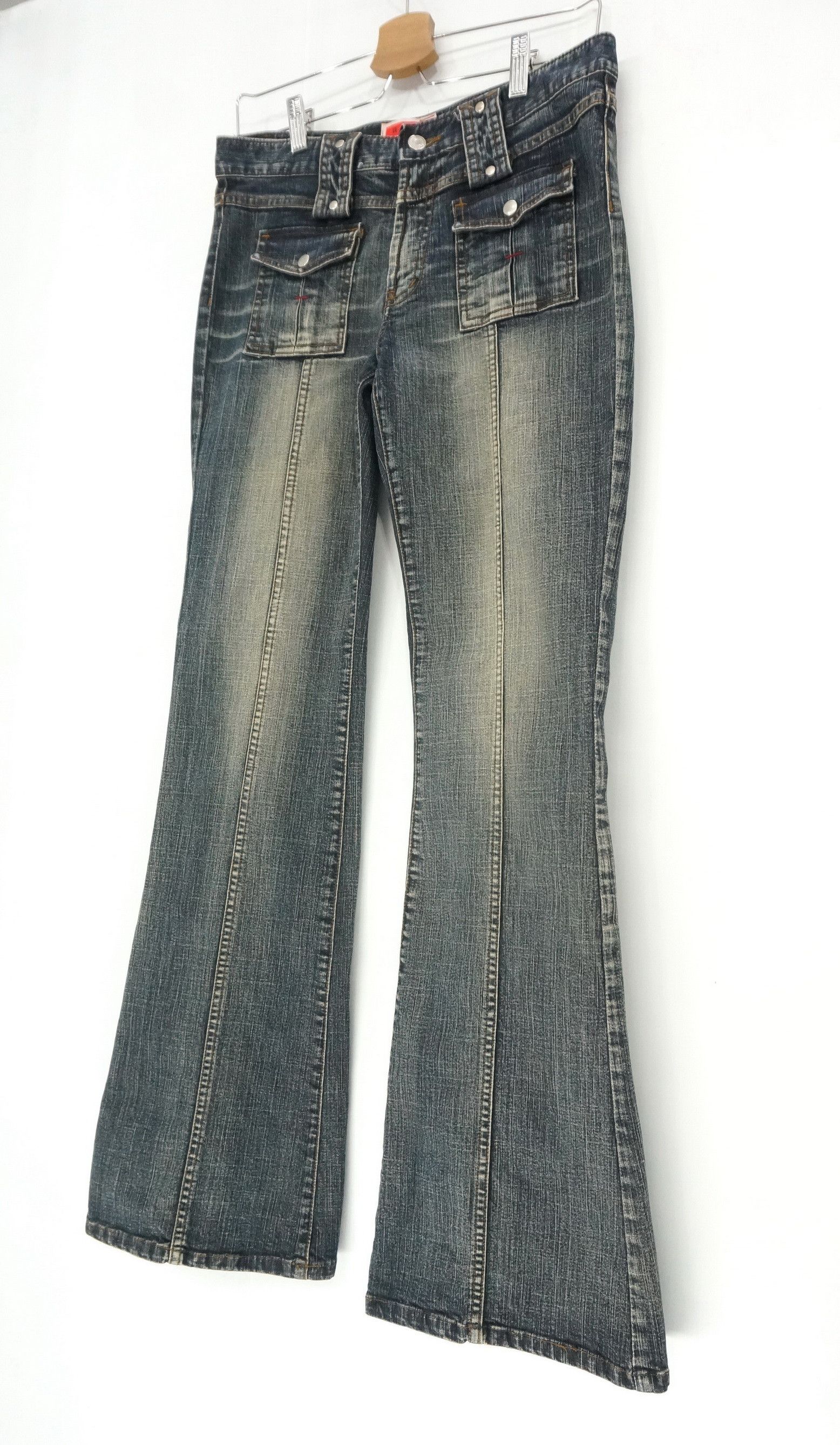 Japanese Brand Fire! Vintage AZUR Japan Flare Hysteric Vibes Womens Jeans Size 30" / US 8 / IT 44 - 1 Thumbnail