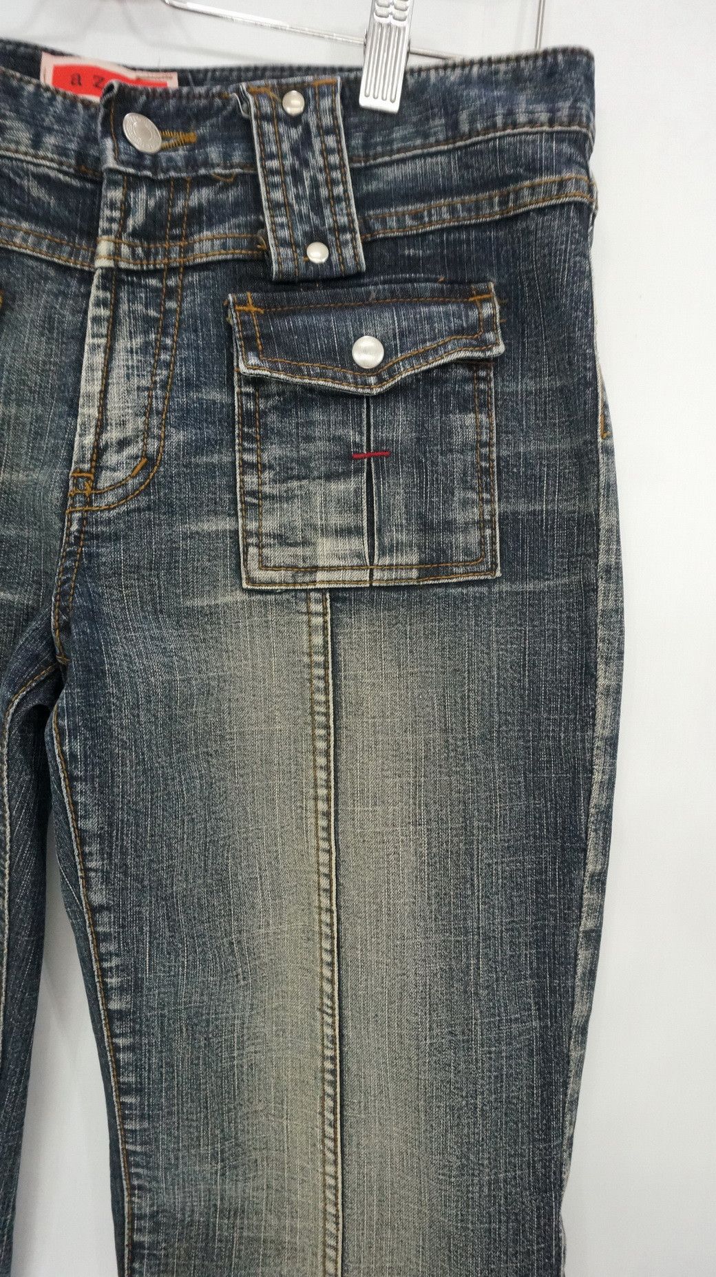 Japanese Brand Fire! Vintage AZUR Japan Flare Hysteric Vibes Womens Jeans Size 30" / US 8 / IT 44 - 6 Thumbnail