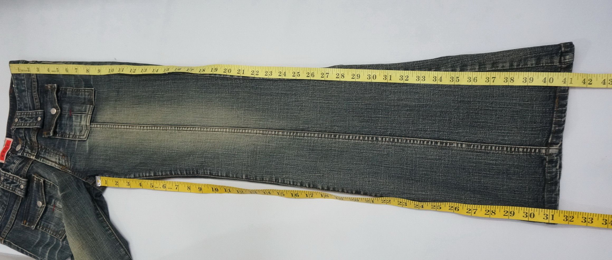 Japanese Brand Fire! Vintage AZUR Japan Flare Hysteric Vibes Womens Jeans Size 30" / US 8 / IT 44 - 14 Thumbnail