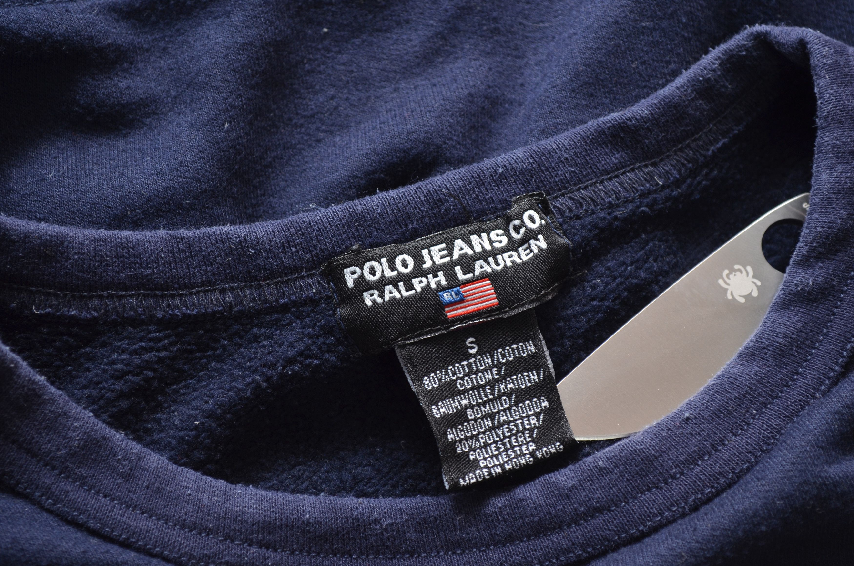 Polo Ralph Lauren × Ralph Lauren × Vintage Polo Jeans Company Ralph Lauren Sweatshirt Navy Small Size US S / EU 44-46 / 1 - 7 Thumbnail